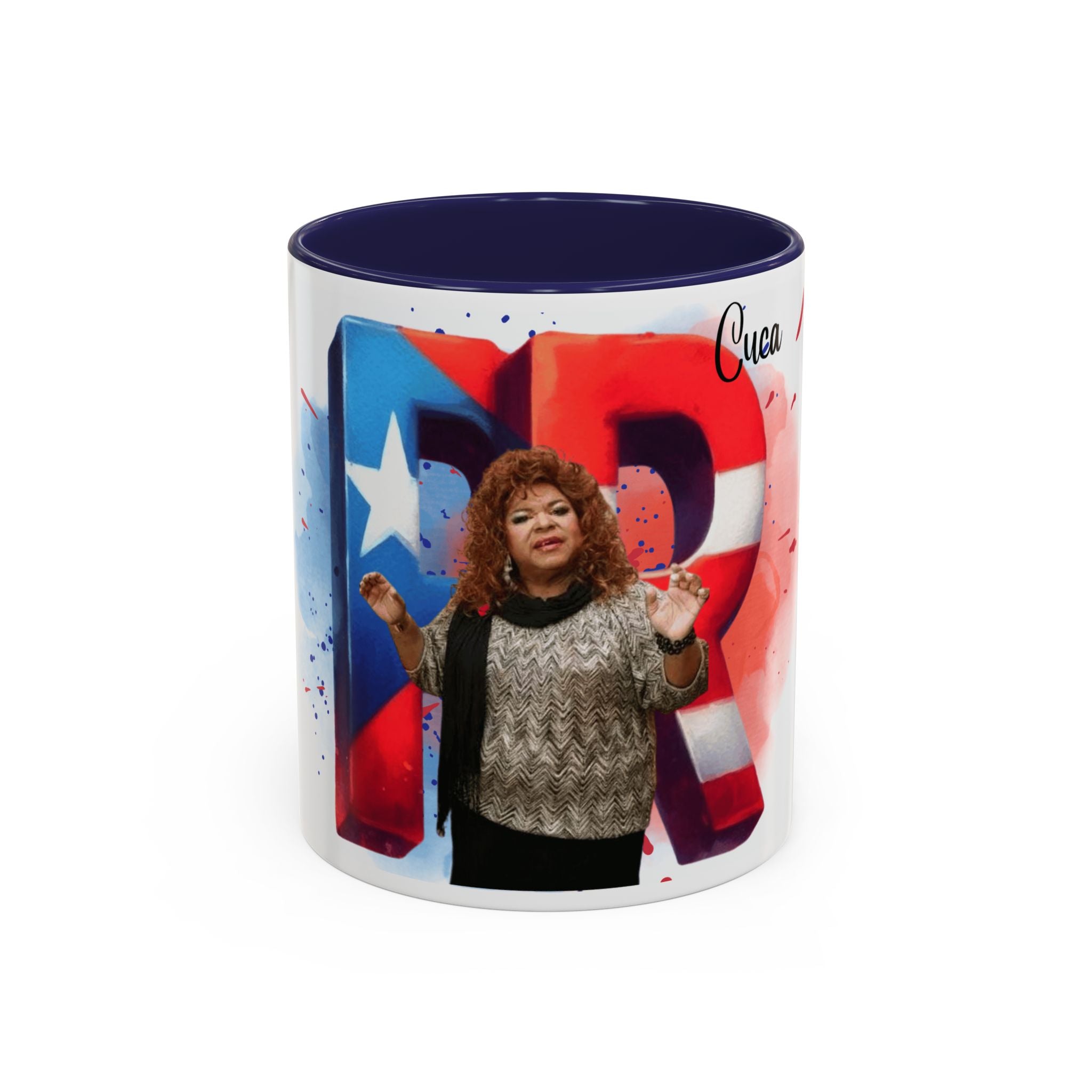 Cuca Heritage Accent Coffee Mug, Cultural Gift, Unique Coffee Cup, Fiesta Decor, Personalized Kitchenware - Metamorphosis Creations