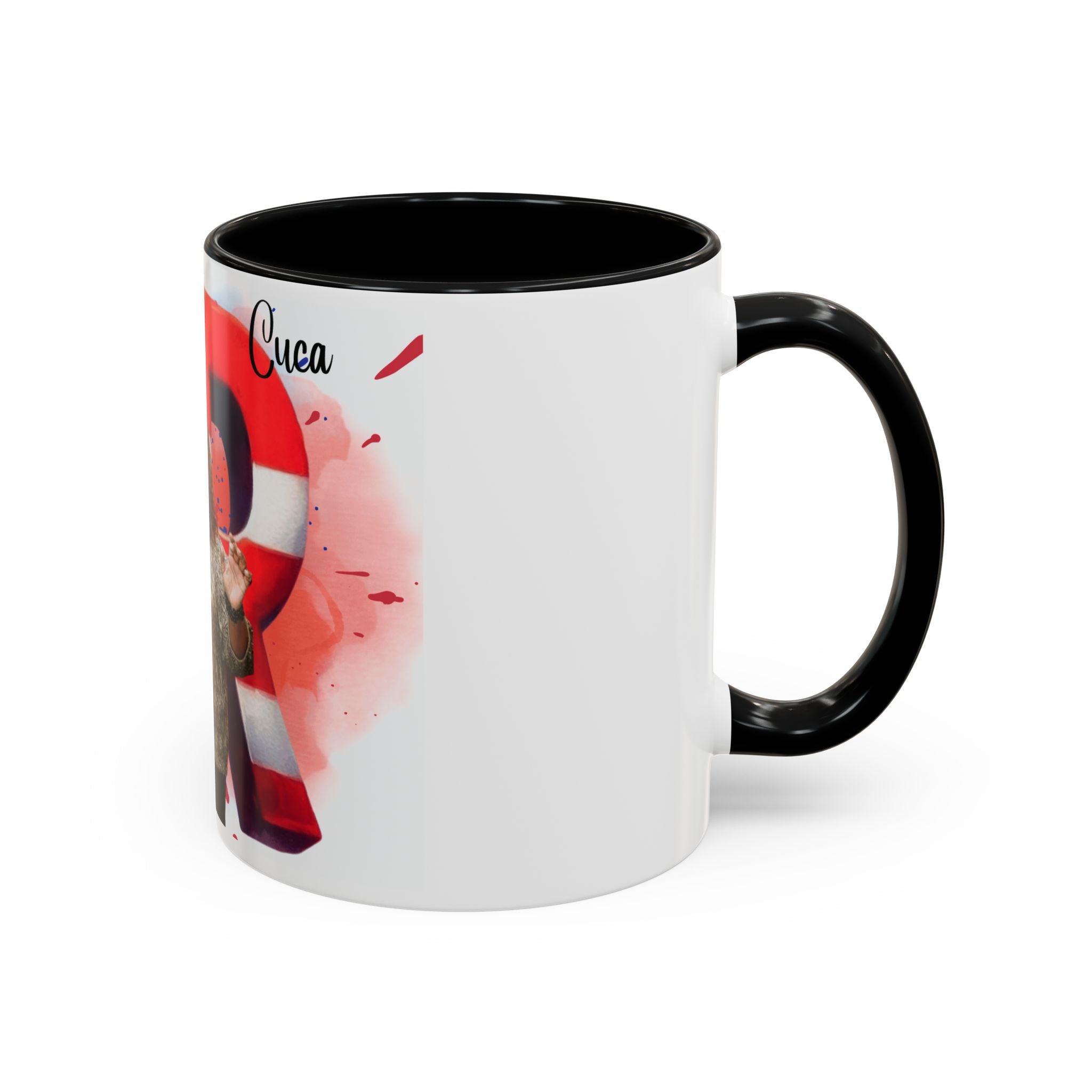 Cuca Heritage Accent Coffee Mug, Cultural Gift, Unique Coffee Cup, Fiesta Decor, Personalized Kitchenware - Metamorphosis Creations