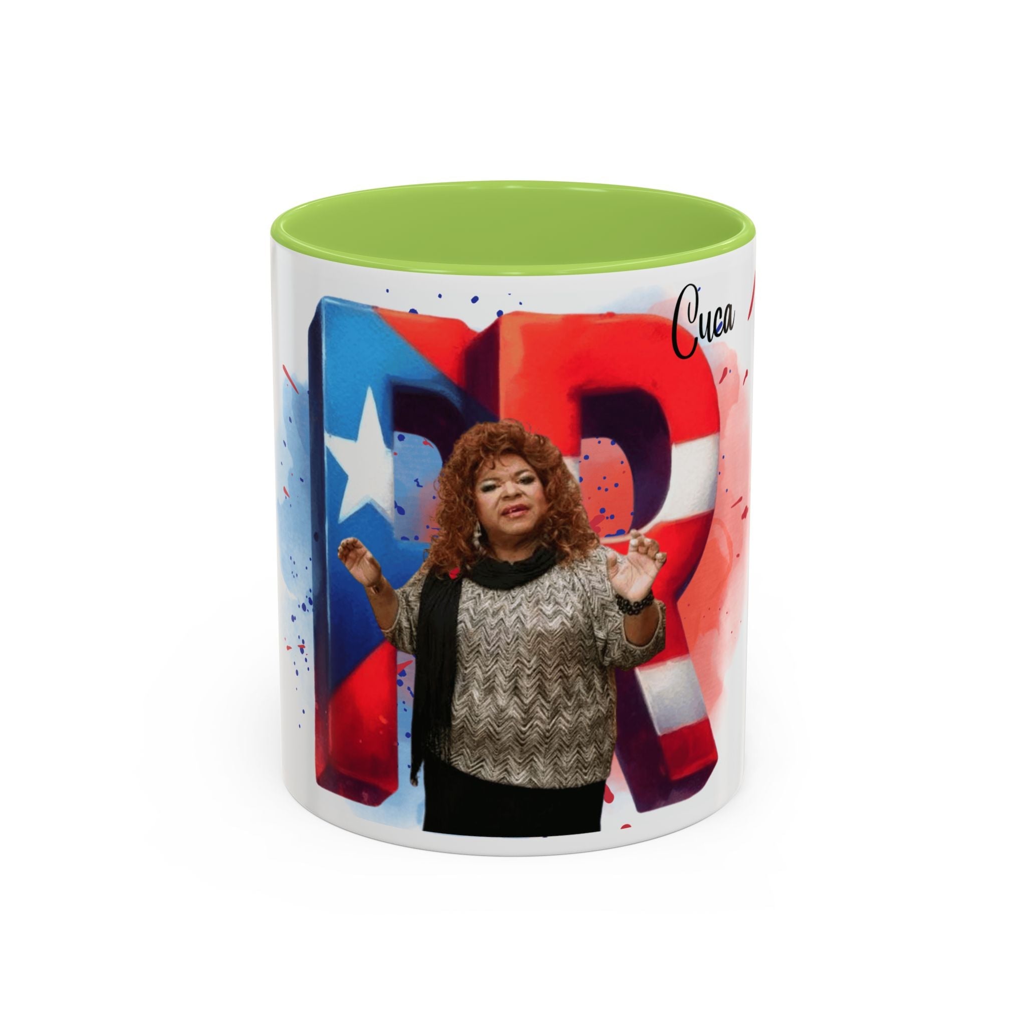 Cuca Heritage Accent Coffee Mug, Cultural Gift, Unique Coffee Cup, Fiesta Decor, Personalized Kitchenware - Metamorphosis Creations