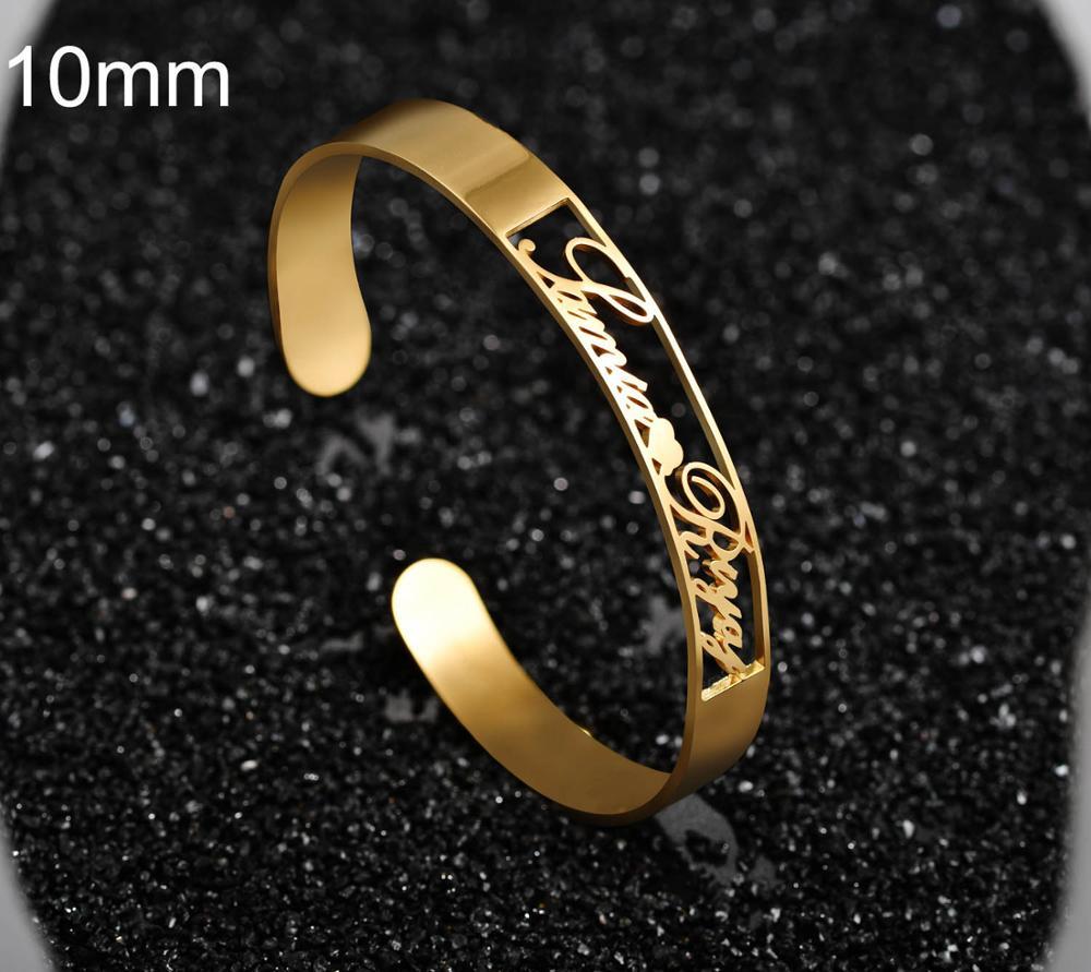 Custom Engraved Stainless Steel Bangle Jewelry Customized Name Bracelet Personalized Custom Bangles Stainless Steel Jewelry - Metamorphosis Creations