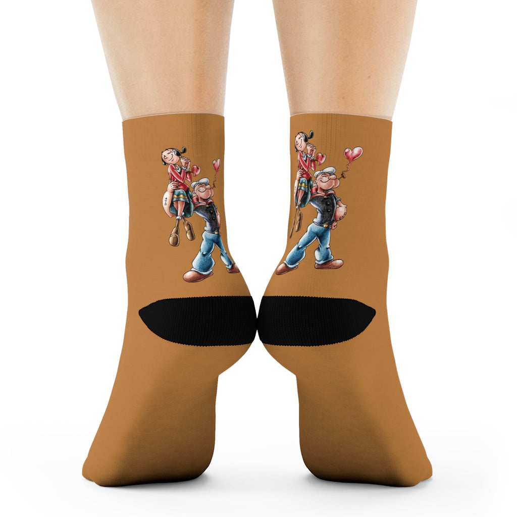 Cute Cartoon Crew Socks - Fun Gift for Kids, Colorful Comfy Socks, Valentine's Day, Birthday Gift, Playful Sock Design - Metamorphosis Creations