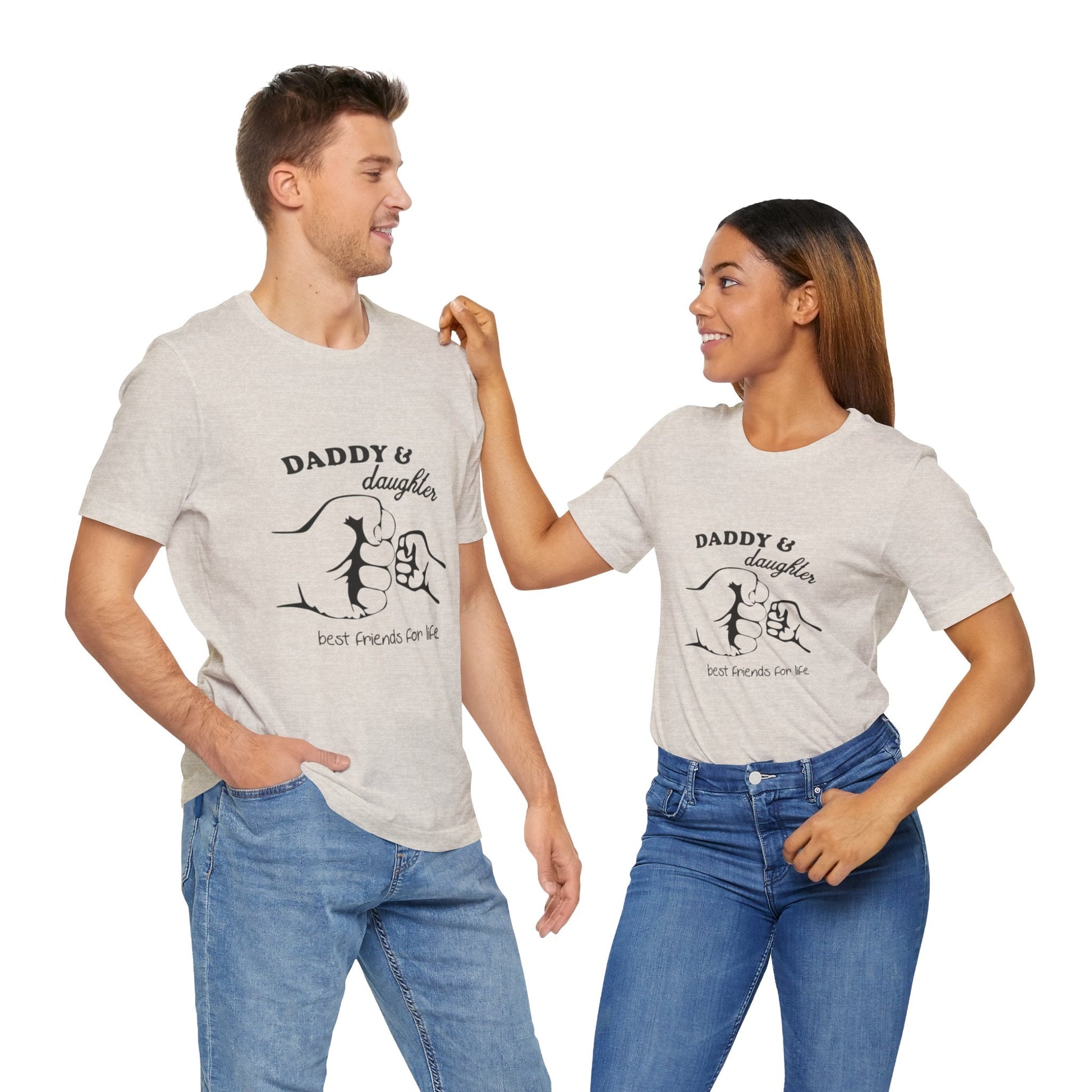 Daddy Daughter Best Friends Unisex Tee Fathers Day Gift, Family Matching Shirts, Kids & Dad Tee, Cute Parenting Apparel - Metamorphosis Creations