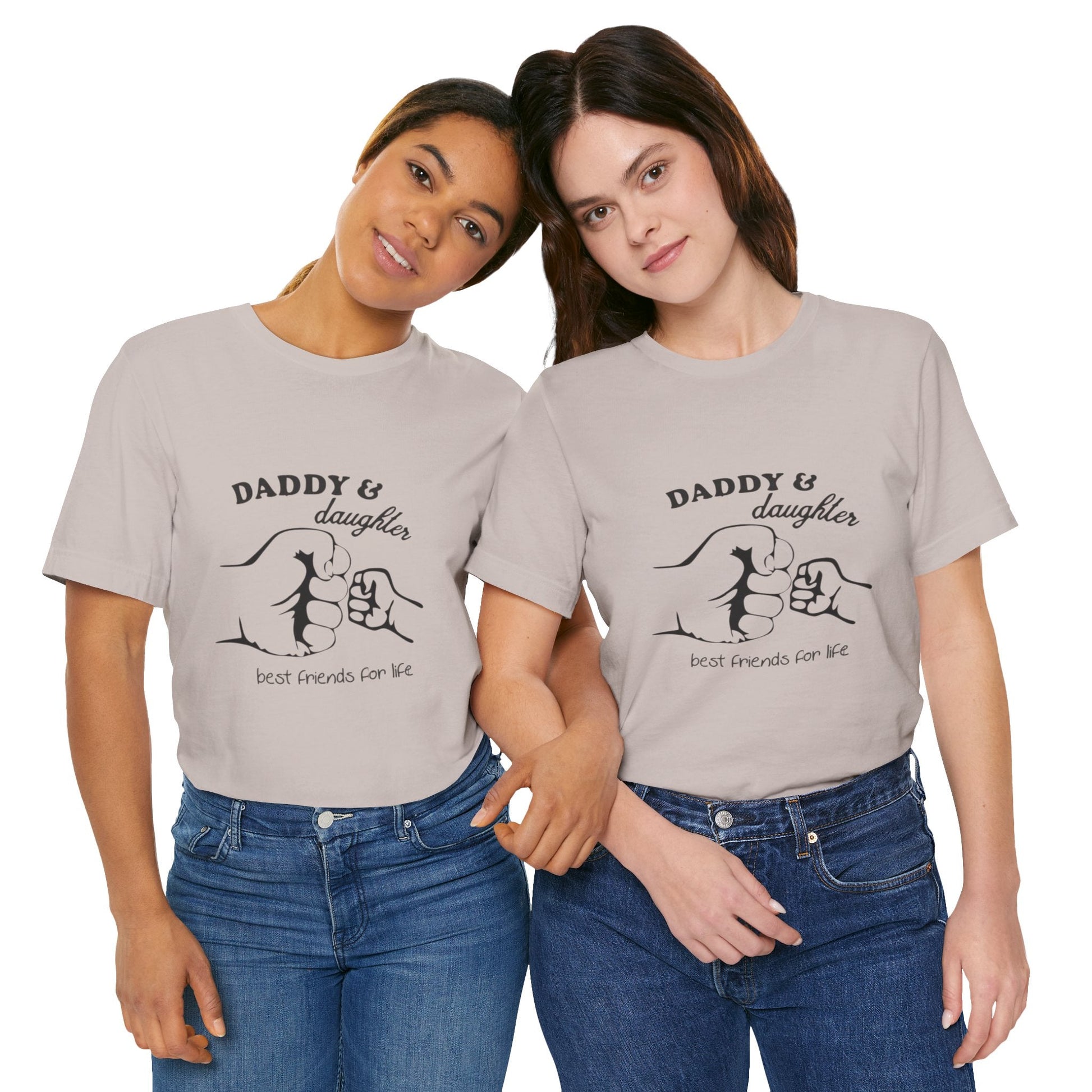 Daddy Daughter Best Friends Unisex Tee Fathers Day Gift, Family Matching Shirts, Kids & Dad Tee, Cute Parenting Apparel - Metamorphosis Creations