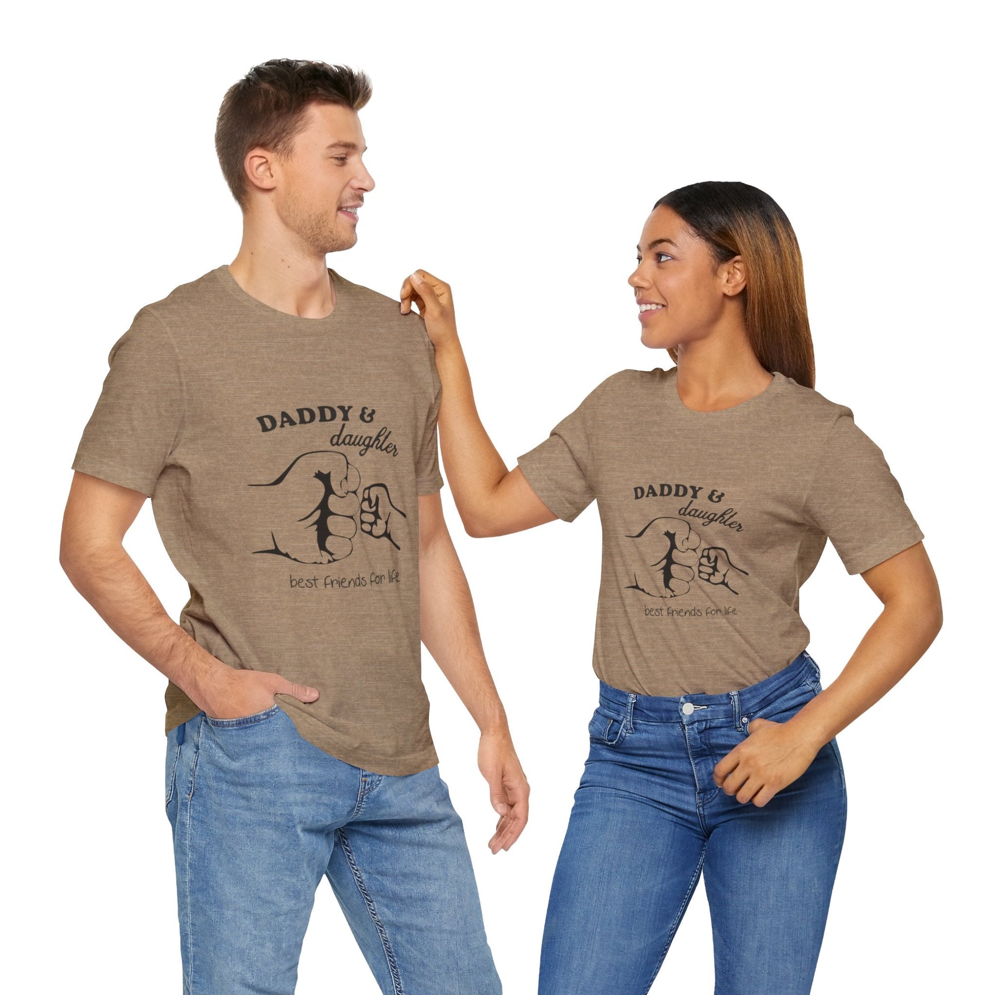 Daddy Daughter Best Friends Unisex Tee Fathers Day Gift, Family Matching Shirts, Kids & Dad Tee, Cute Parenting Apparel - Metamorphosis Creations