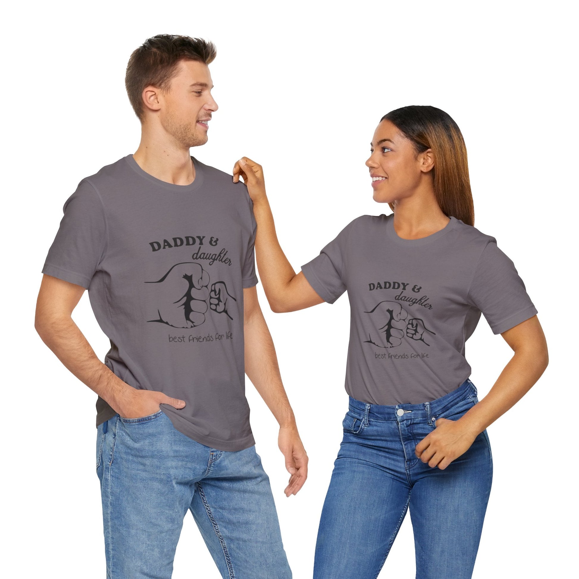 Daddy Daughter Best Friends Unisex Tee Fathers Day Gift, Family Matching Shirts, Kids & Dad Tee, Cute Parenting Apparel - Metamorphosis Creations