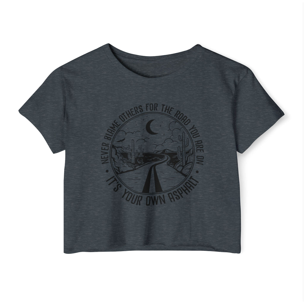 Desert Dream Crop Top - Women's Festival Tee, Boho Style Shirt, Inspirational Graphic Top, Summer Outfit, Road Trip Apparel - Metamorphosis Creations