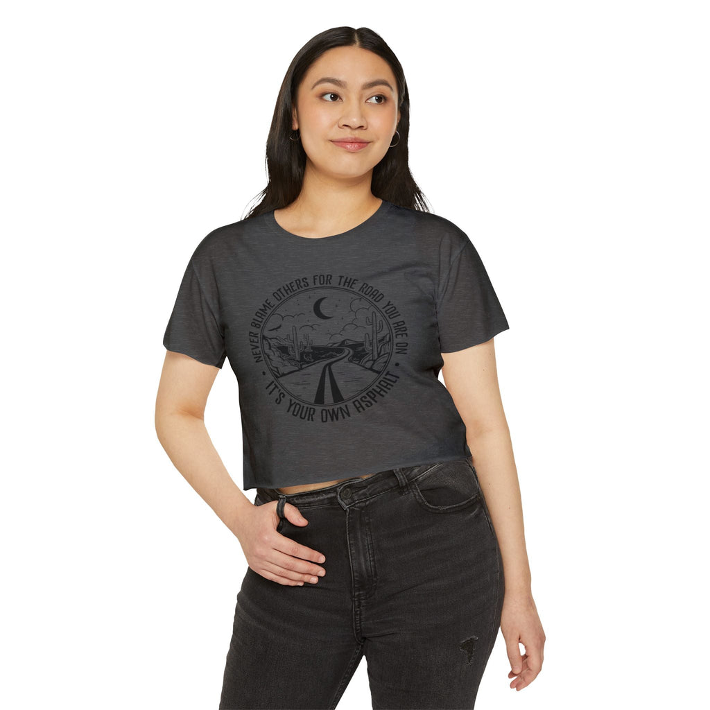 Desert Dream Crop Top - Women's Festival Tee, Boho Style Shirt, Inspirational Graphic Top, Summer Outfit, Road Trip Apparel - Metamorphosis Creations