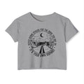 Desert Dream Crop Top - Women's Festival Tee, Boho Style Shirt, Inspirational Graphic Top, Summer Outfit, Road Trip Apparel - Metamorphosis Creations