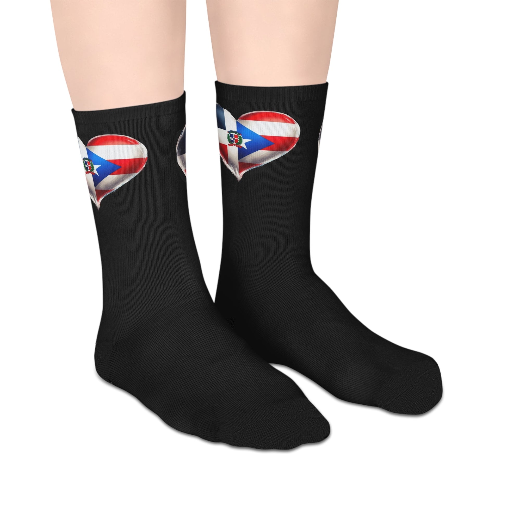 DomiRikan Flag Mid - Length Socks | Comfortable Footwear for Gifting, Daily Wear, Sports & Patriotic Events - Metamorphosis Creations