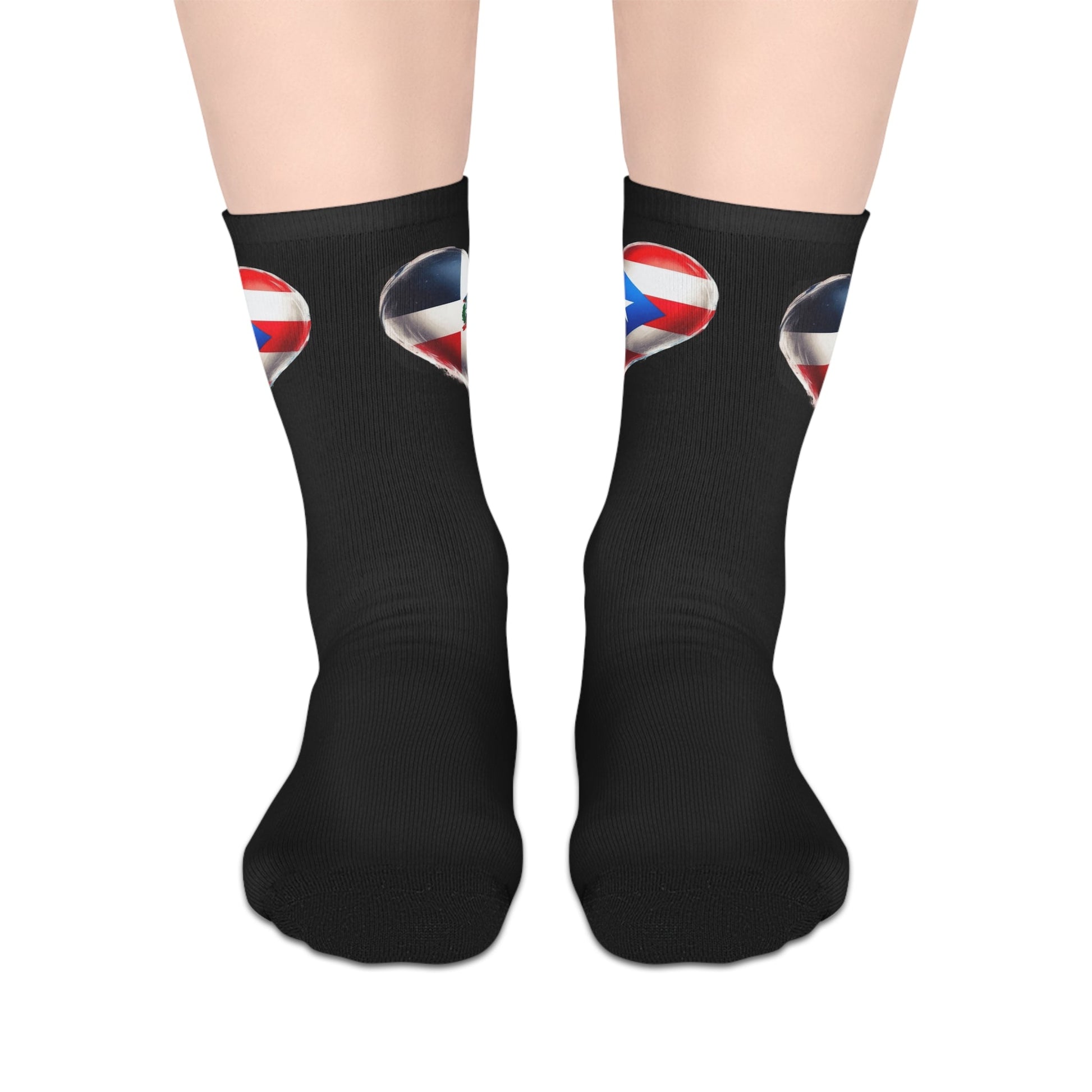 DomiRikan Flag Mid - Length Socks | Comfortable Footwear for Gifting, Daily Wear, Sports & Patriotic Events - Metamorphosis Creations