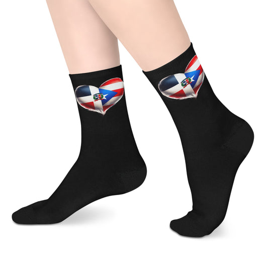 DomiRikan Flag Mid - Length Socks | Comfortable Footwear for Gifting, Daily Wear, Sports & Patriotic Events - Metamorphosis Creations