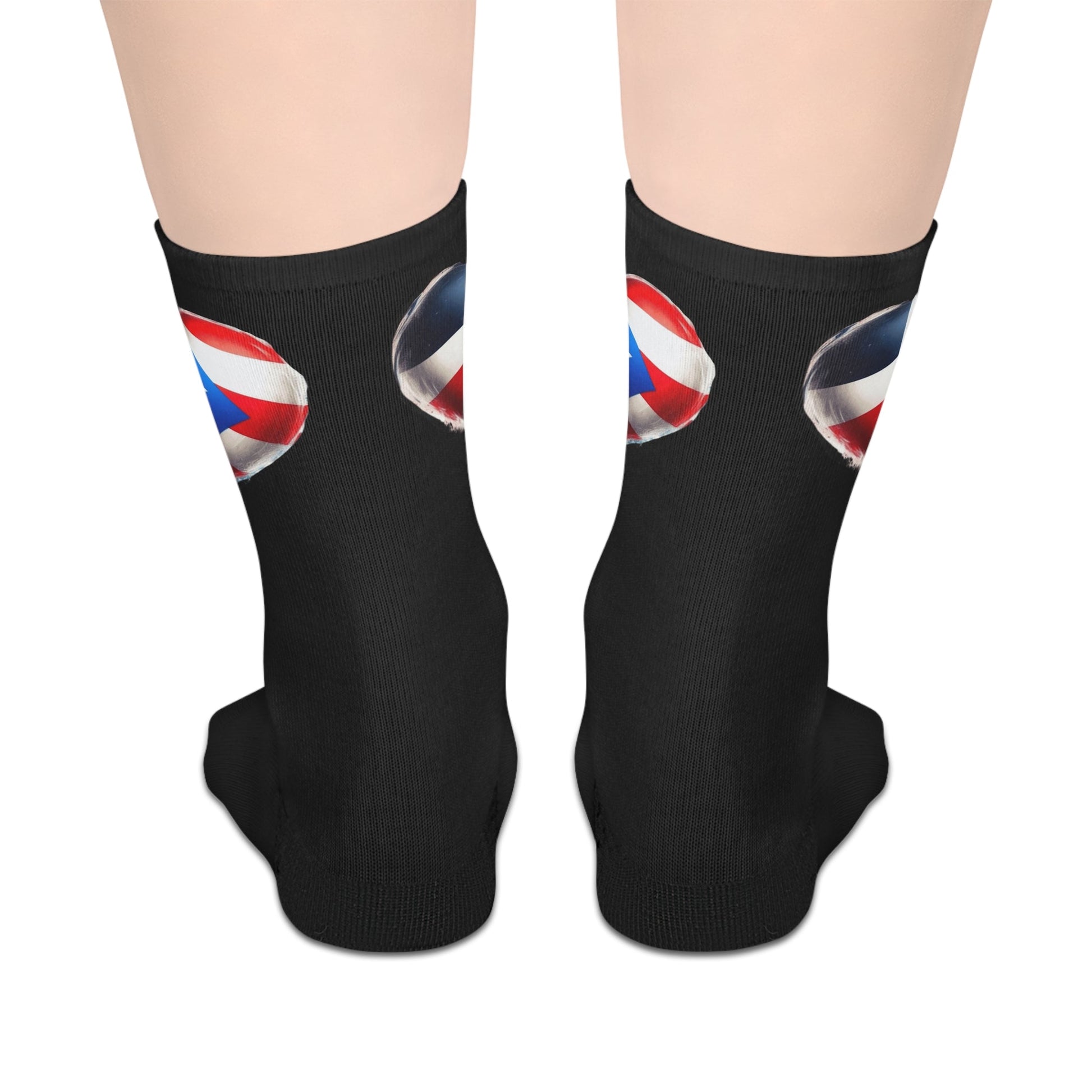 DomiRikan Flag Mid - Length Socks | Comfortable Footwear for Gifting, Daily Wear, Sports & Patriotic Events - Metamorphosis Creations