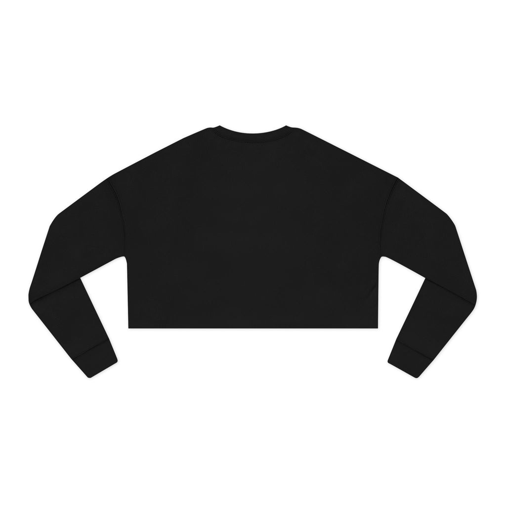 Dramatic Skeleton Cropped Sweatshirt - Trendy Apparel for Artists, Halloween Fashion, Casual Wear, Gifts for Creatives, Fall Style - Metamorphosis Creations