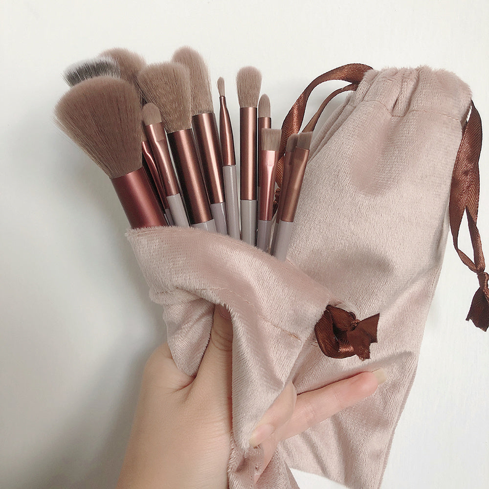 13 PCS Cosmetic Brushes Set Eye Shadow Foundation BB Cream Concealer Women Cosmetic Brush Eyeshadow Blush Powder Blending Beauty Soft Comprehensive Make Up Tools