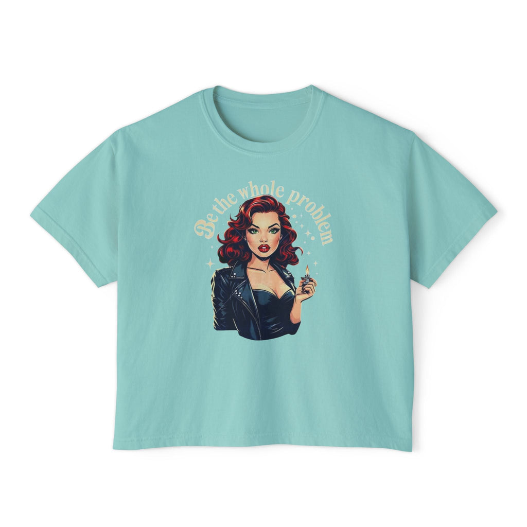 Edgy Vintage Women's Boxy Tee - Retro Graphic Tee, Casual Chic Top, Perfect Gift for Her, Streetwear Style, Iconic Vintage Fashion - Metamorphosis Creations