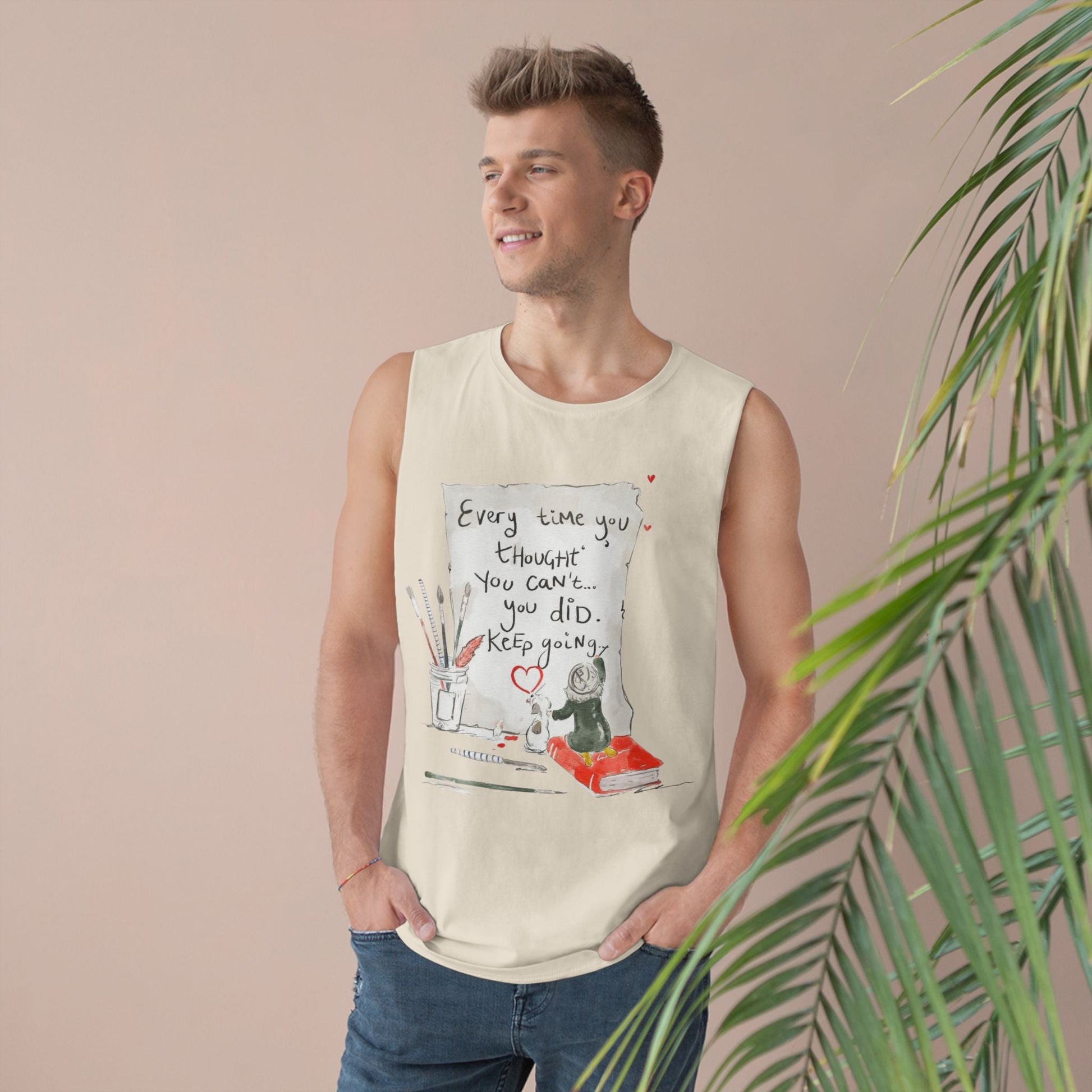 Effortlessly Cool & Made to Move Inspirational Quote Unisex Tank Top, Motivational Workout Shirt, Casual Summer Wear, Gift for Athletes, Encouragement Apparel - Metamorphosis Creations