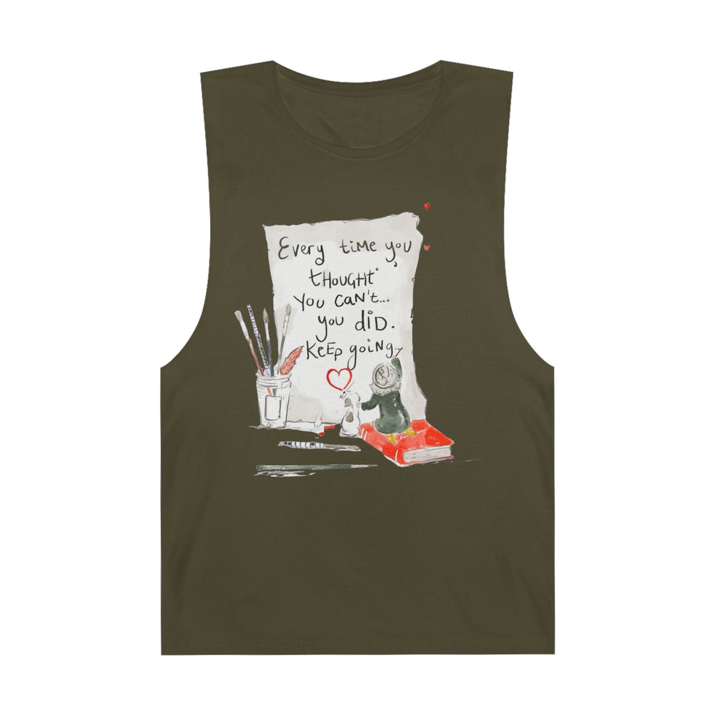 Effortlessly Cool & Made to Move Inspirational Quote Unisex Tank Top, Motivational Workout Shirt, Casual Summer Wear, Gift for Athletes, Encouragement Apparel - Metamorphosis Creations