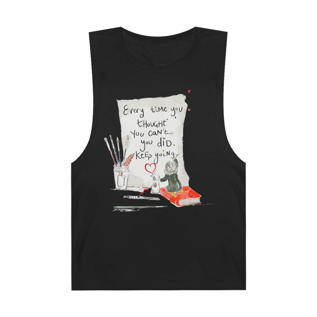 Effortlessly Cool & Made to Move Inspirational Quote Unisex Tank Top, Motivational Workout Shirt, Casual Summer Wear, Gift for Athletes, Encouragement Apparel - Metamorphosis Creations