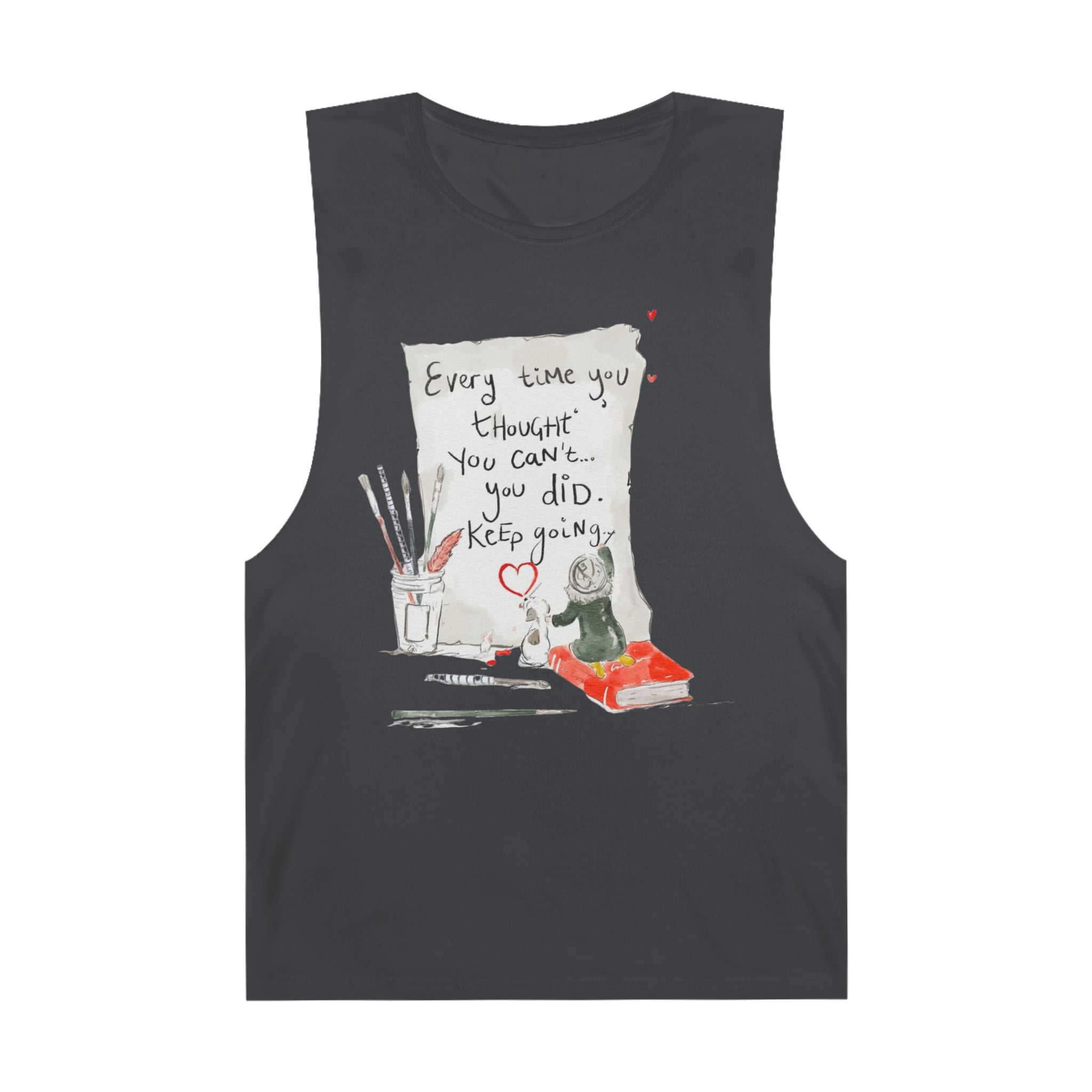 Effortlessly Cool & Made to Move Inspirational Quote Unisex Tank Top, Motivational Workout Shirt, Casual Summer Wear, Gift for Athletes, Encouragement Apparel - Metamorphosis Creations