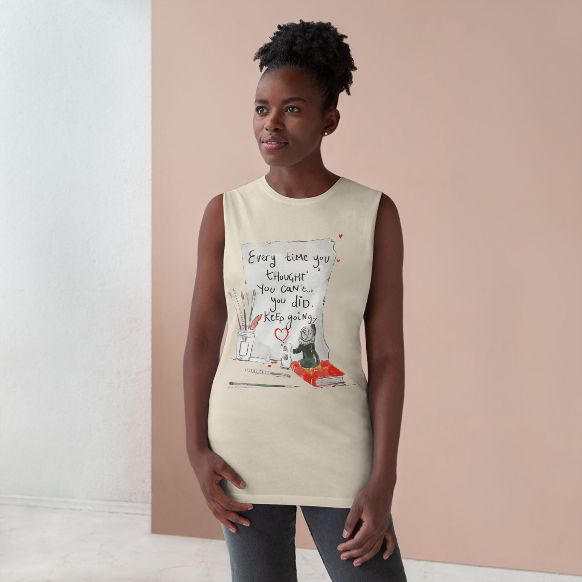 Effortlessly Cool & Made to Move Inspirational Quote Unisex Tank Top, Motivational Workout Shirt, Casual Summer Wear, Gift for Athletes, Encouragement Apparel - Metamorphosis Creations