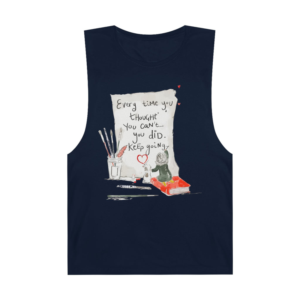 Effortlessly Cool & Made to Move Inspirational Quote Unisex Tank Top, Motivational Workout Shirt, Casual Summer Wear, Gift for Athletes, Encouragement Apparel - Metamorphosis Creations