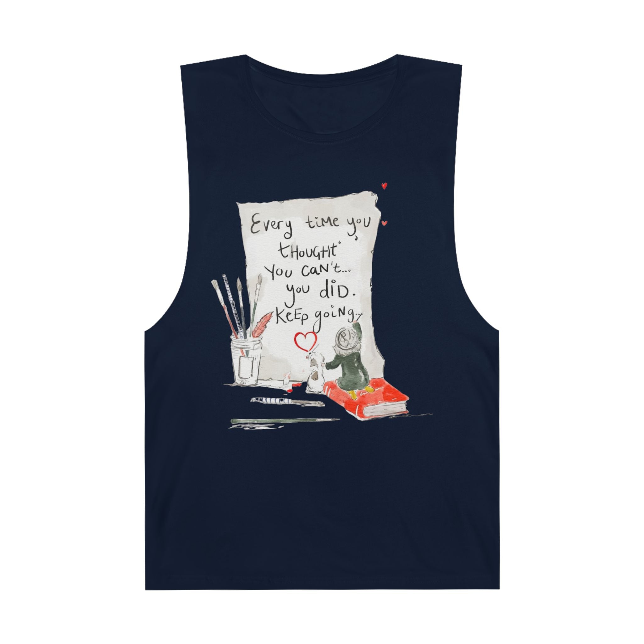 Effortlessly Cool & Made to Move Inspirational Quote Unisex Tank Top, Motivational Workout Shirt, Casual Summer Wear, Gift for Athletes, Encouragement Apparel - Metamorphosis Creations