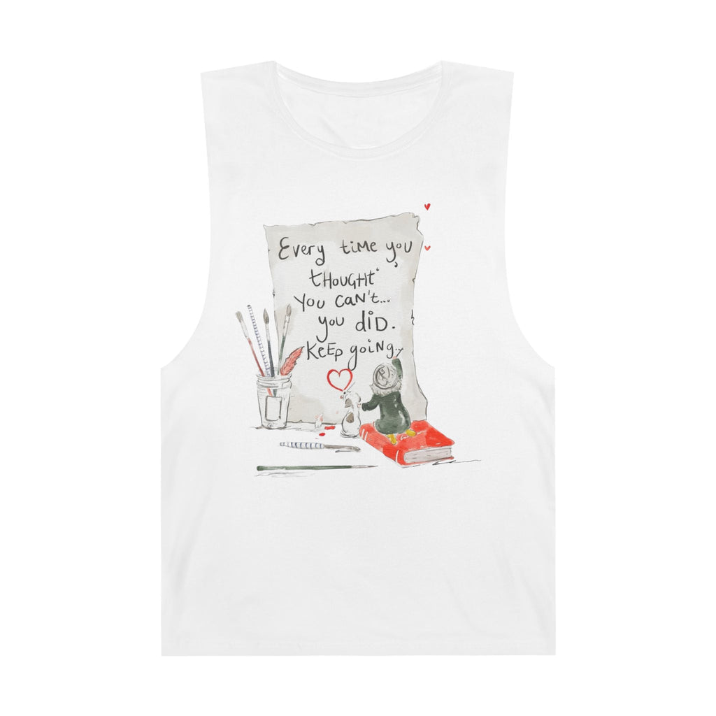 Effortlessly Cool & Made to Move Inspirational Quote Unisex Tank Top, Motivational Workout Shirt, Casual Summer Wear, Gift for Athletes, Encouragement Apparel - Metamorphosis Creations