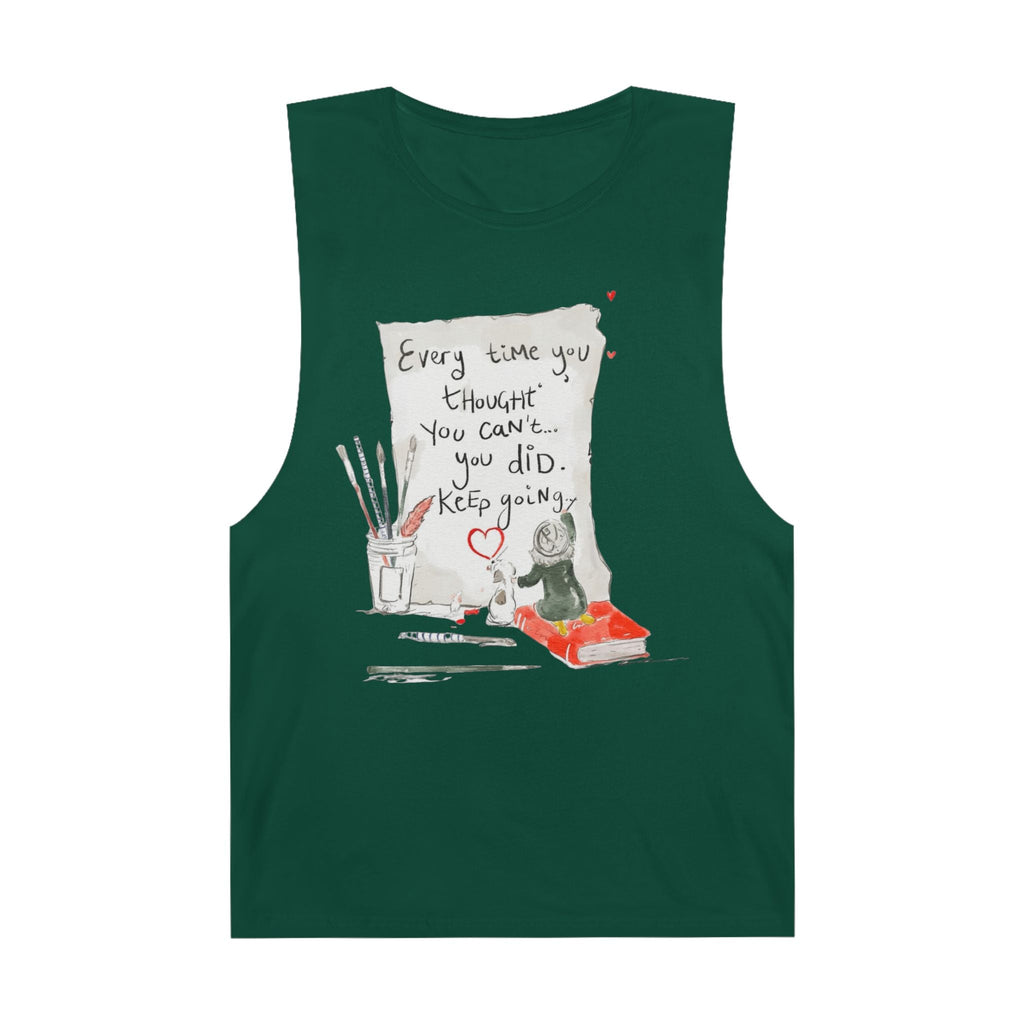 Effortlessly Cool & Made to Move Inspirational Quote Unisex Tank Top, Motivational Workout Shirt, Casual Summer Wear, Gift for Athletes, Encouragement Apparel - Metamorphosis Creations