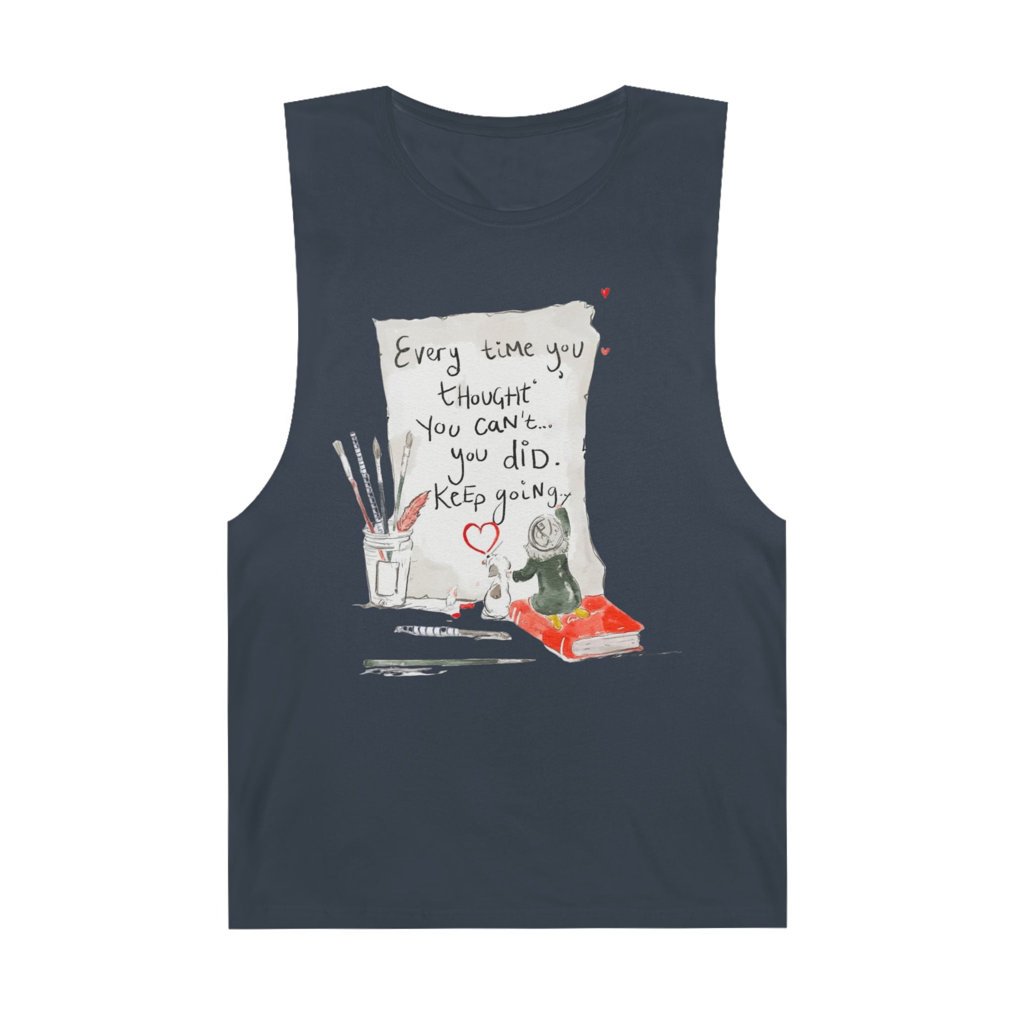Effortlessly Cool & Made to Move Inspirational Quote Unisex Tank Top, Motivational Workout Shirt, Casual Summer Wear, Gift for Athletes, Encouragement Apparel - Metamorphosis Creations