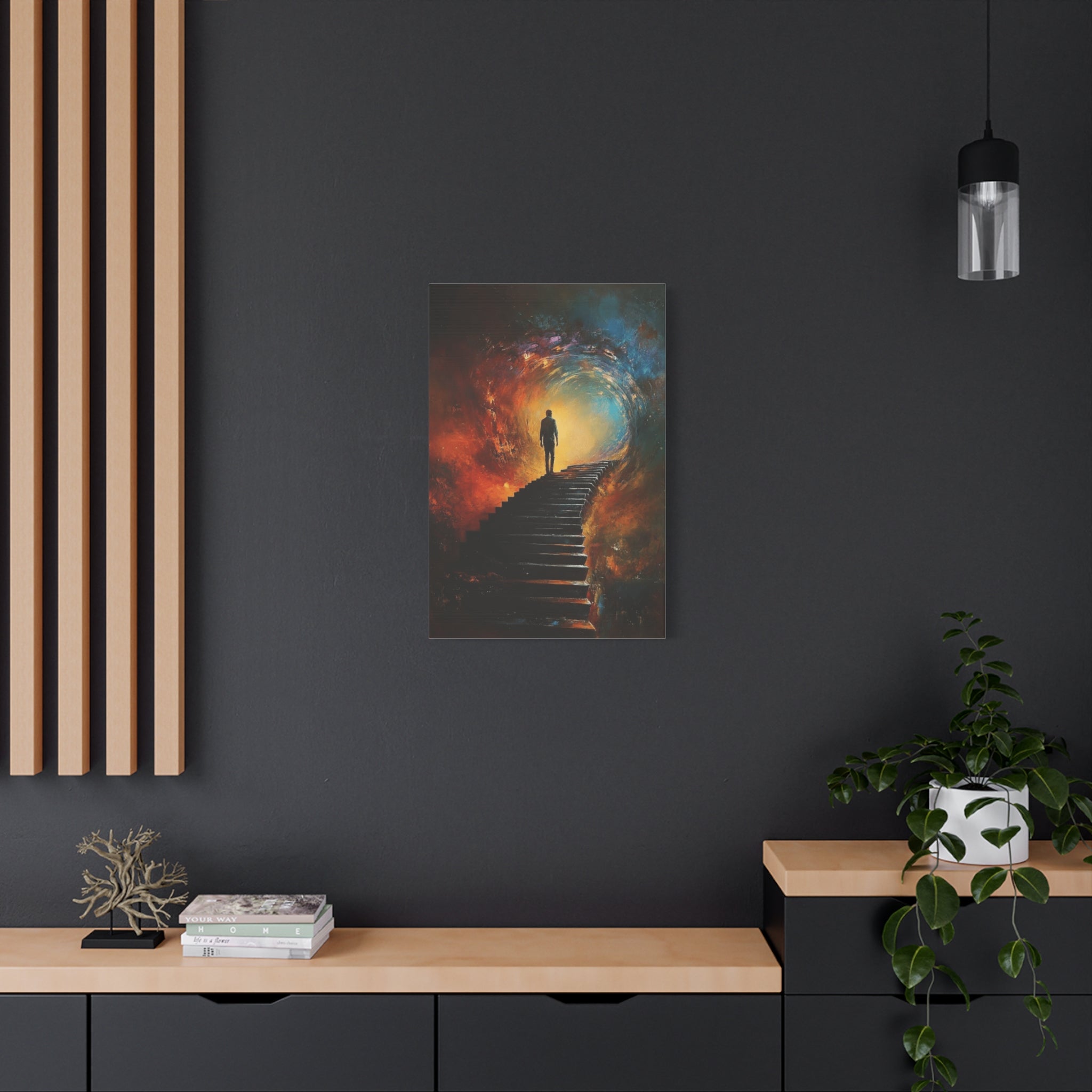 Embrace the Spirit of Nature and Free - Flowing Boho Vibes Spiritual Journey Canvas Art, Inspirational Meditation Decor, Inspirational Quote Wall Art - Metamorphosis Creations