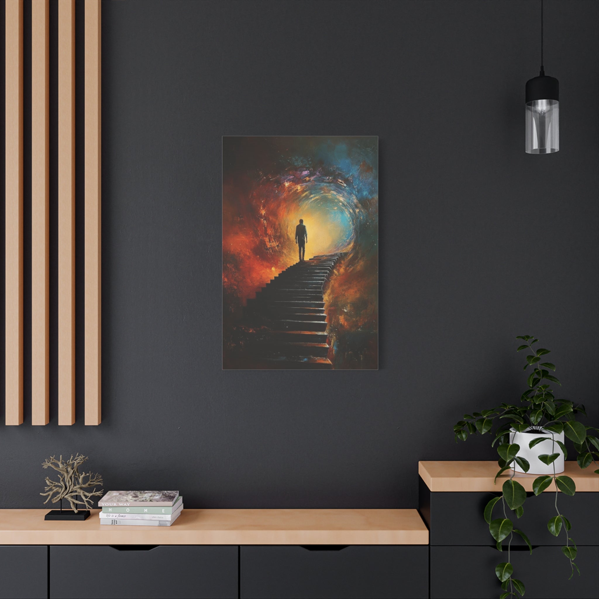 Embrace the Spirit of Nature and Free - Flowing Boho Vibes Spiritual Journey Canvas Art, Inspirational Meditation Decor, Inspirational Quote Wall Art - Metamorphosis Creations