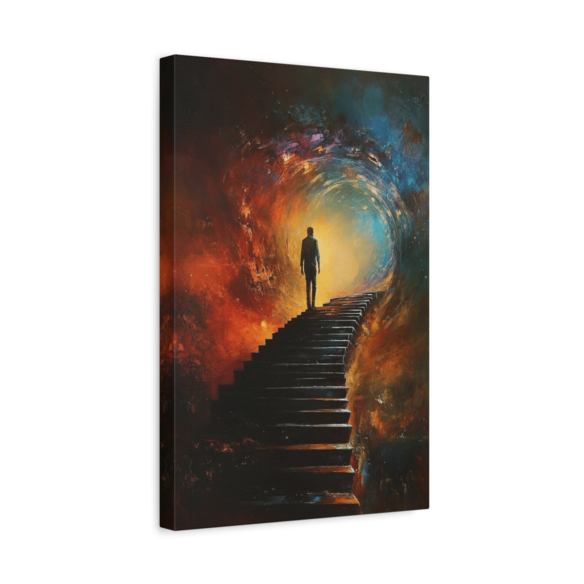 Embrace the Spirit of Nature and Free - Flowing Boho Vibes Spiritual Journey Canvas Art, Inspirational Meditation Decor, Inspirational Quote Wall Art - Metamorphosis Creations