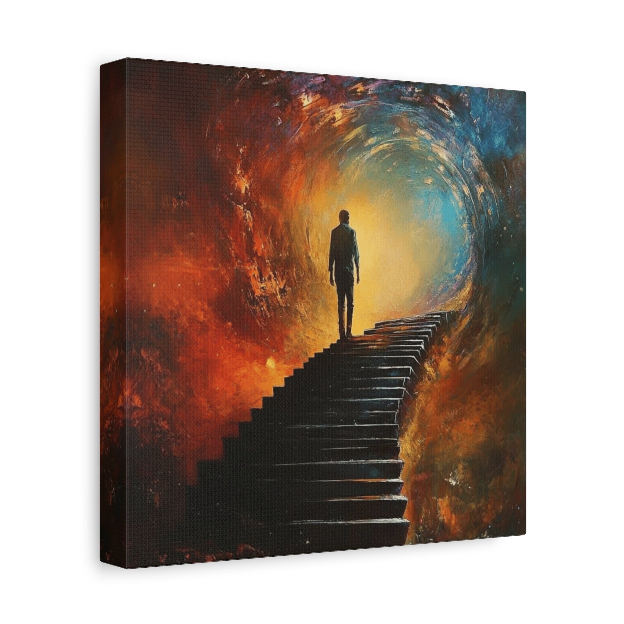 Embrace the Spirit of Nature and Free - Flowing Boho Vibes Spiritual Journey Canvas Art, Inspirational Meditation Decor, Inspirational Quote Wall Art - Metamorphosis Creations