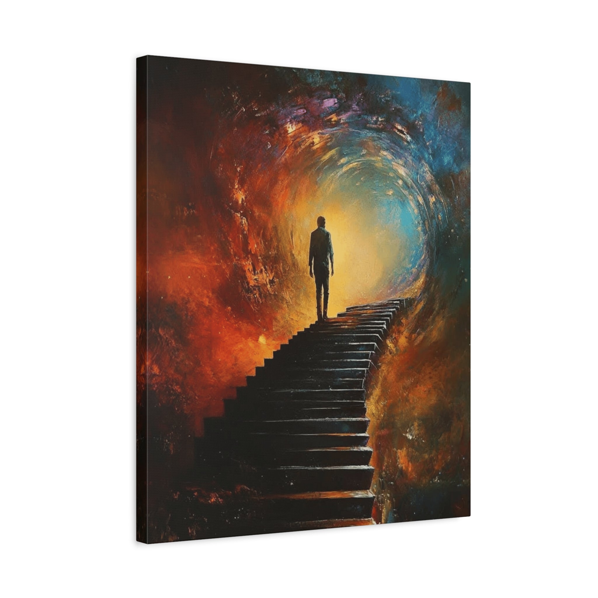 Embrace the Spirit of Nature and Free - Flowing Boho Vibes Spiritual Journey Canvas Art, Inspirational Meditation Decor, Inspirational Quote Wall Art - Metamorphosis Creations