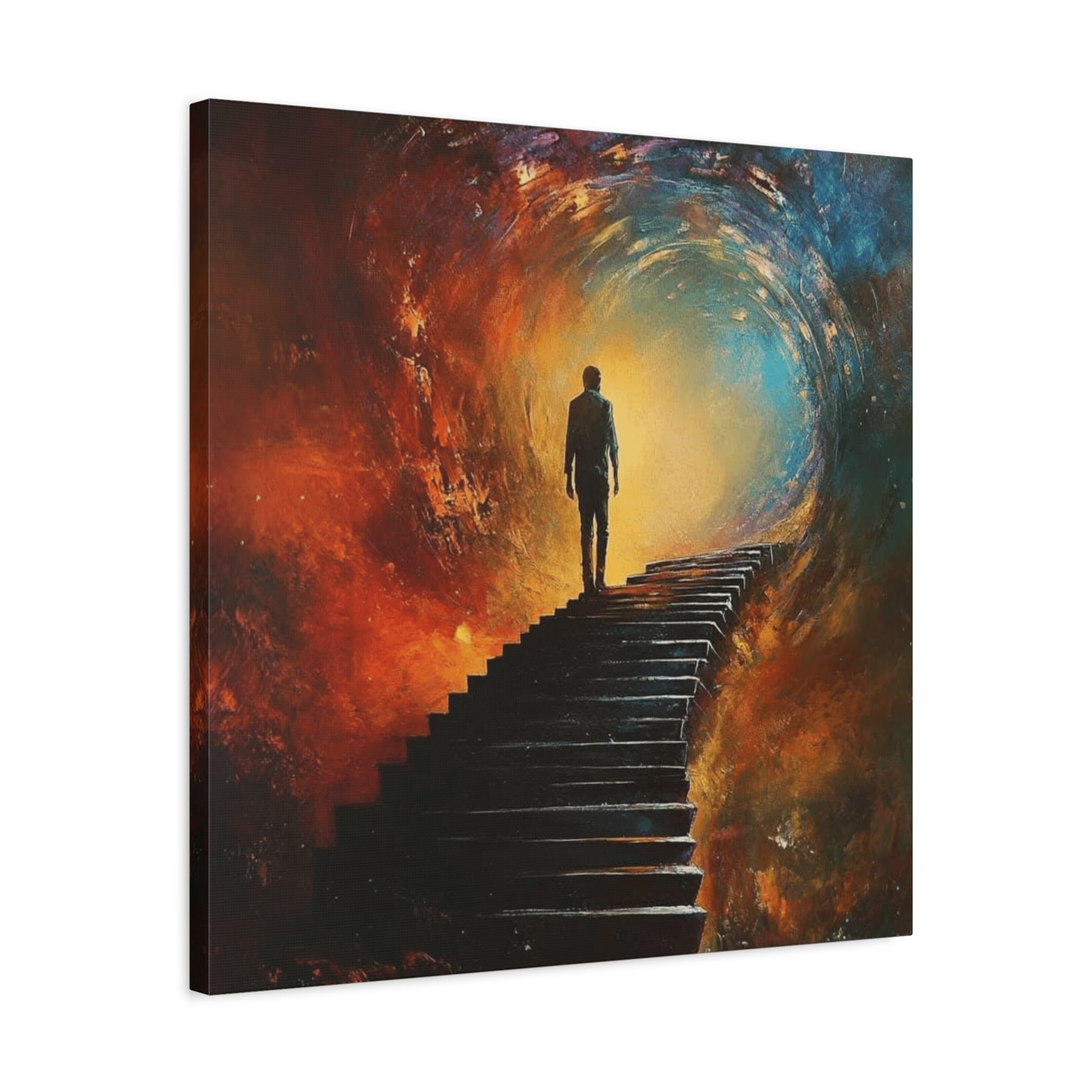 Embrace the Spirit of Nature and Free - Flowing Boho Vibes Spiritual Journey Canvas Art, Inspirational Meditation Decor, Inspirational Quote Wall Art - Metamorphosis Creations