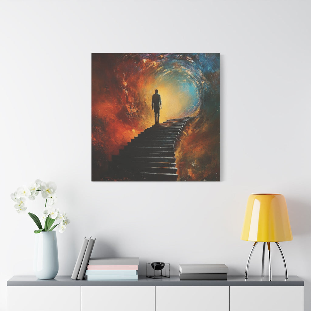 Embrace the Spirit of Nature and Free - Flowing Boho Vibes Spiritual Journey Canvas Art, Inspirational Meditation Decor, Inspirational Quote Wall Art - Metamorphosis Creations