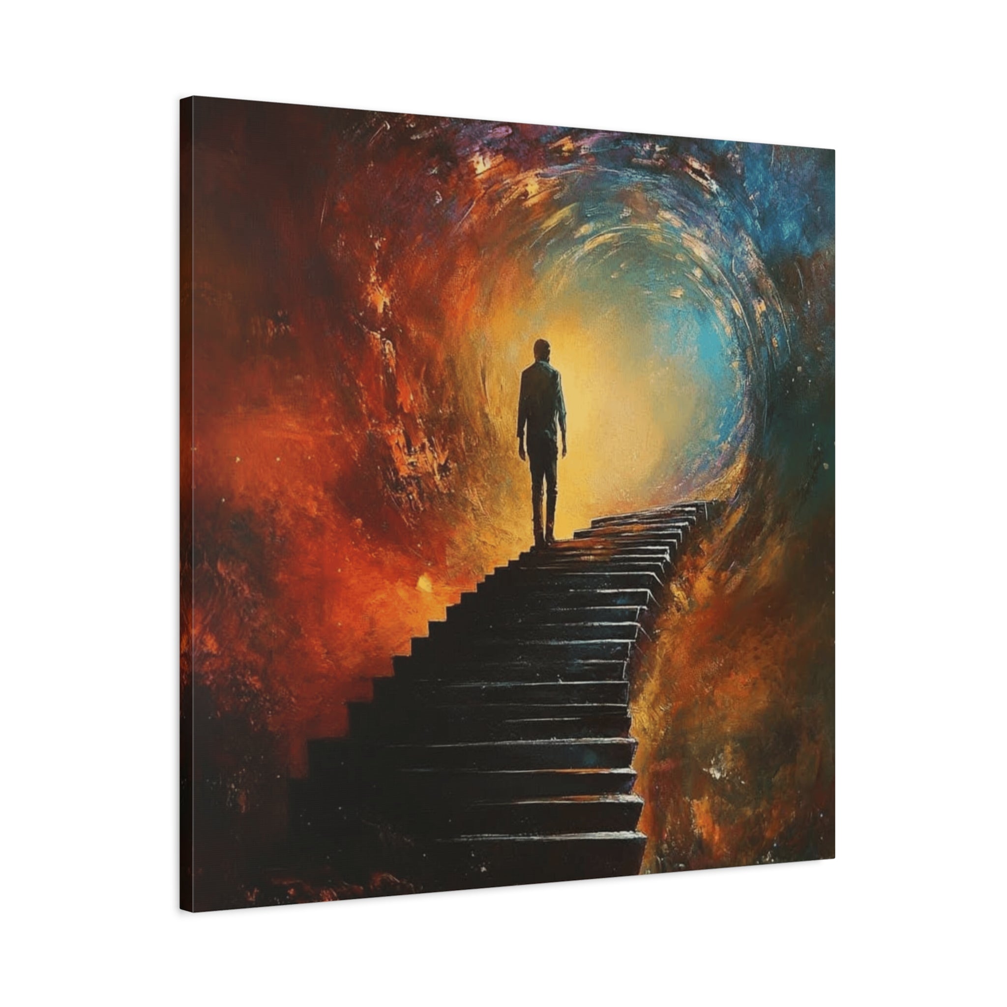 Embrace the Spirit of Nature and Free - Flowing Boho Vibes Spiritual Journey Canvas Art, Inspirational Meditation Decor, Inspirational Quote Wall Art - Metamorphosis Creations