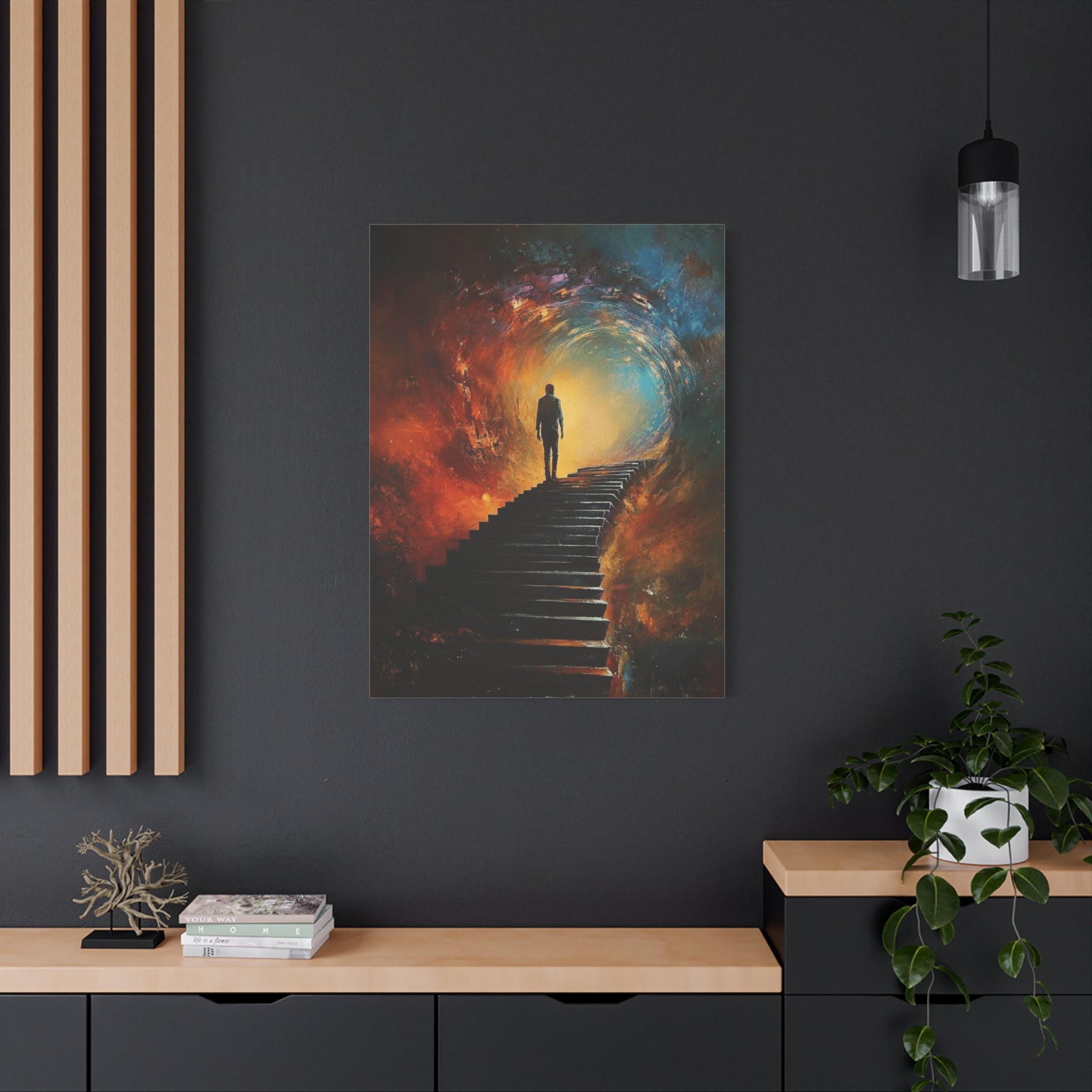 Embrace the Spirit of Nature and Free - Flowing Boho Vibes Spiritual Journey Canvas Art, Inspirational Meditation Decor, Inspirational Quote Wall Art - Metamorphosis Creations