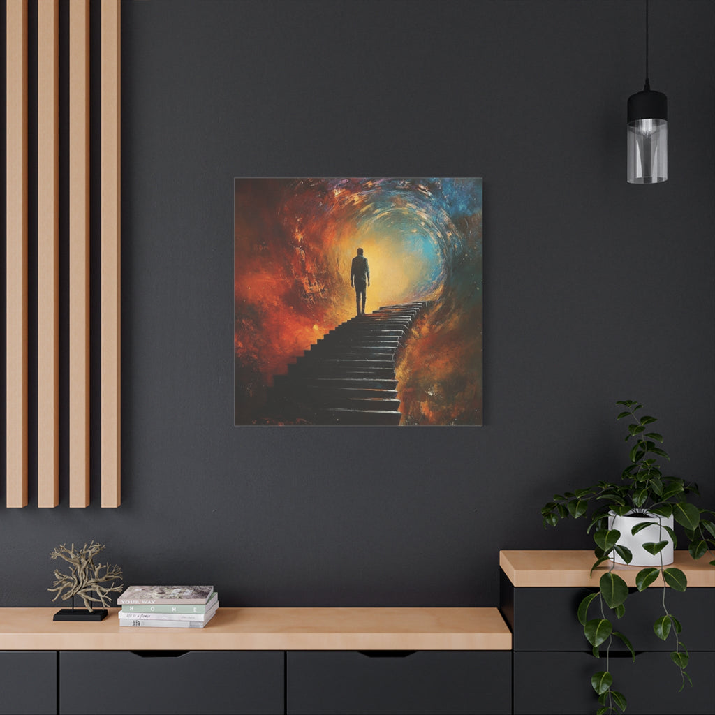 Embrace the Spirit of Nature and Free - Flowing Boho Vibes Spiritual Journey Canvas Art, Inspirational Meditation Decor, Inspirational Quote Wall Art - Metamorphosis Creations