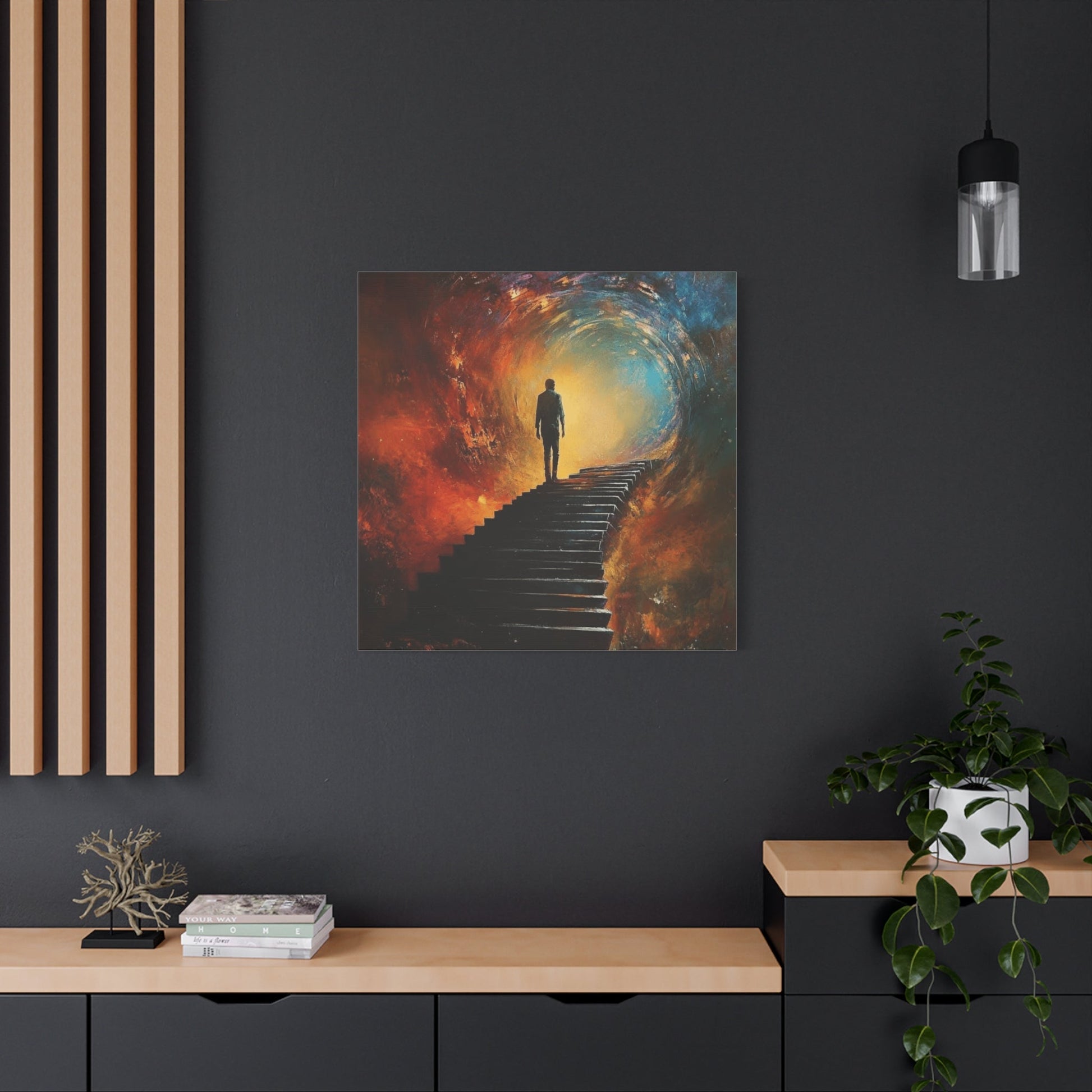 Embrace the Spirit of Nature and Free - Flowing Boho Vibes Spiritual Journey Canvas Art, Inspirational Meditation Decor, Inspirational Quote Wall Art - Metamorphosis Creations