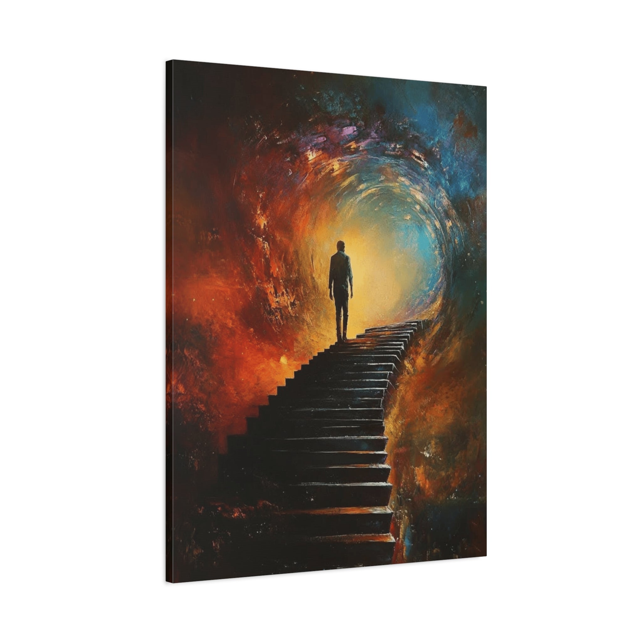 Embrace the Spirit of Nature and Free - Flowing Boho Vibes Spiritual Journey Canvas Art, Inspirational Meditation Decor, Inspirational Quote Wall Art - Metamorphosis Creations