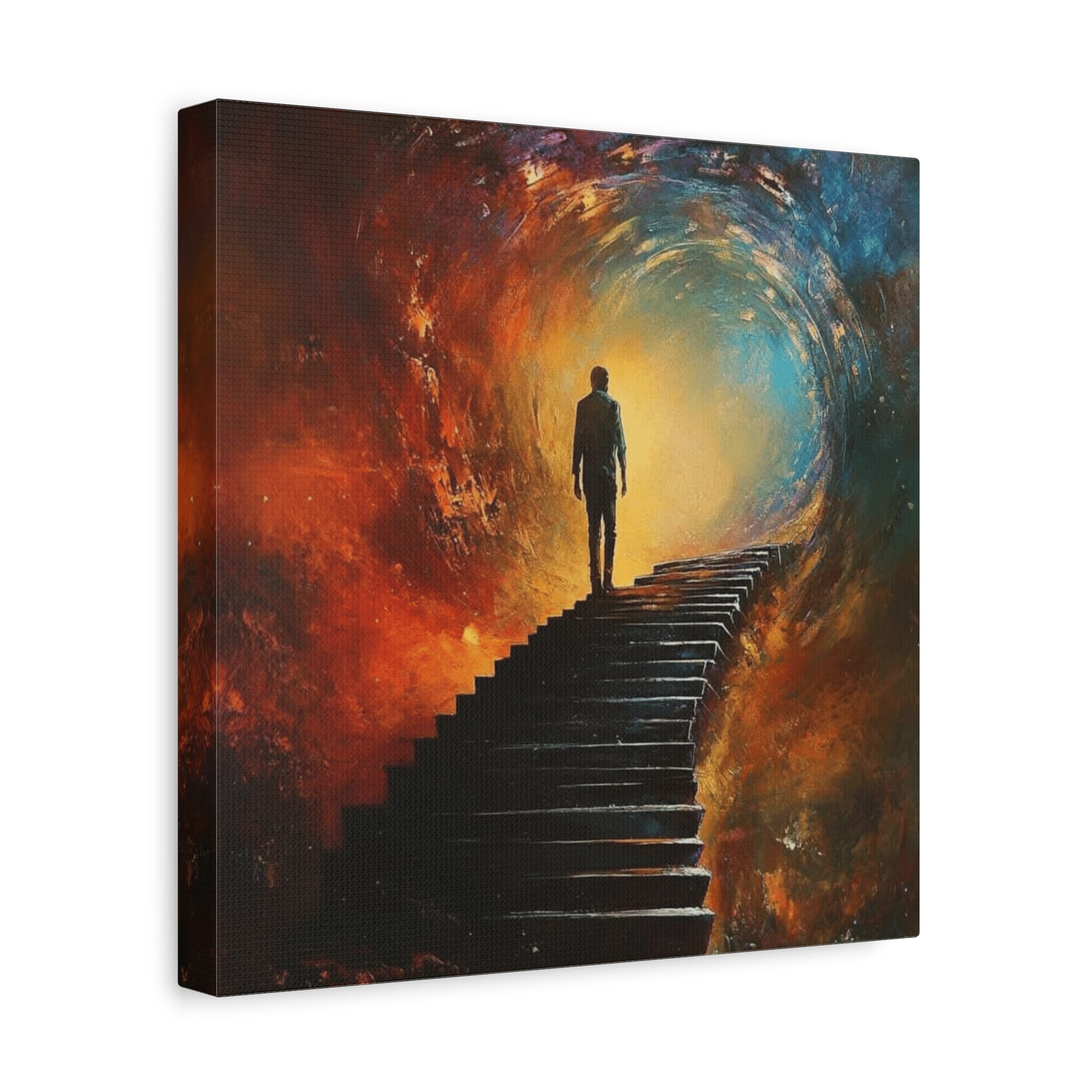 Embrace the Spirit of Nature and Free - Flowing Boho Vibes Spiritual Journey Canvas Art, Inspirational Meditation Decor, Inspirational Quote Wall Art - Metamorphosis Creations