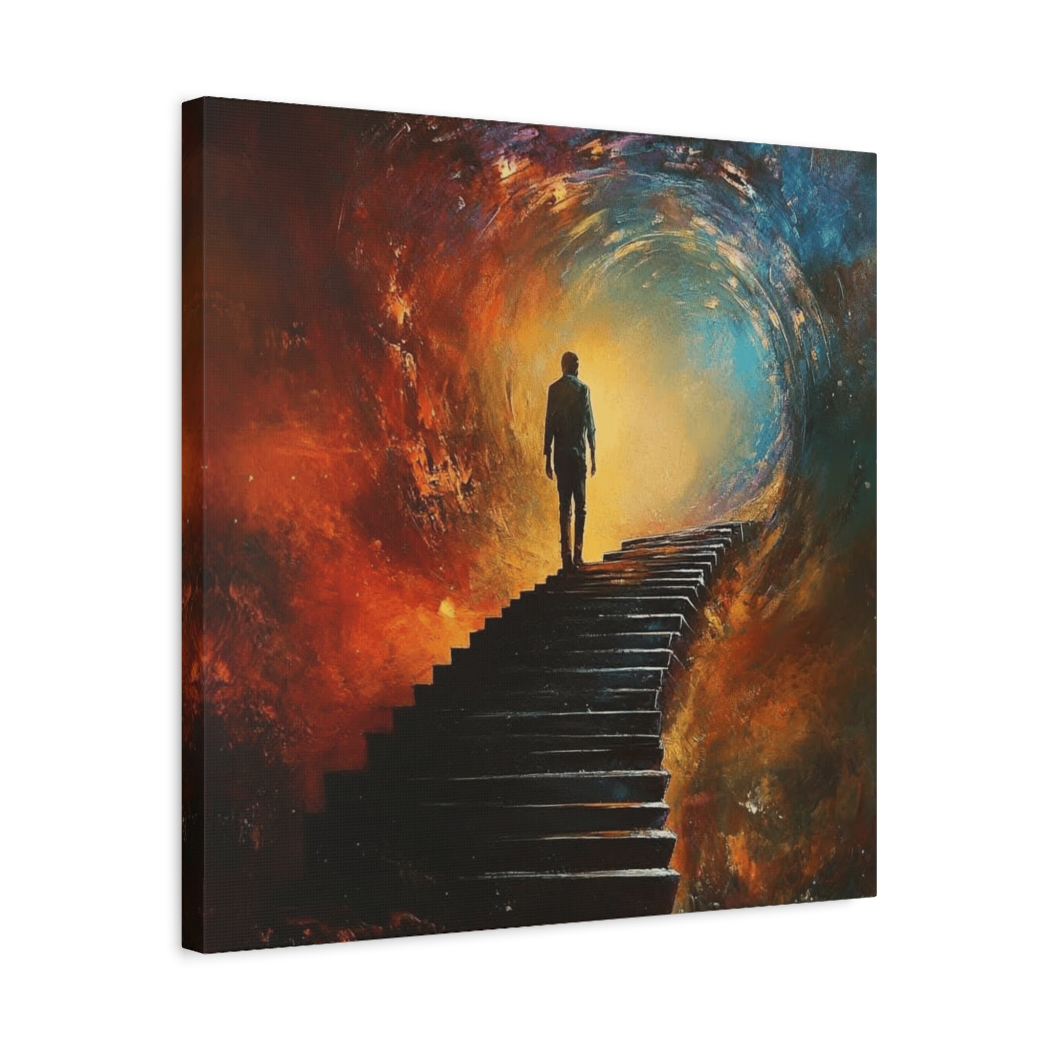 Embrace the Spirit of Nature and Free - Flowing Boho Vibes Spiritual Journey Canvas Art, Inspirational Meditation Decor, Inspirational Quote Wall Art - Metamorphosis Creations