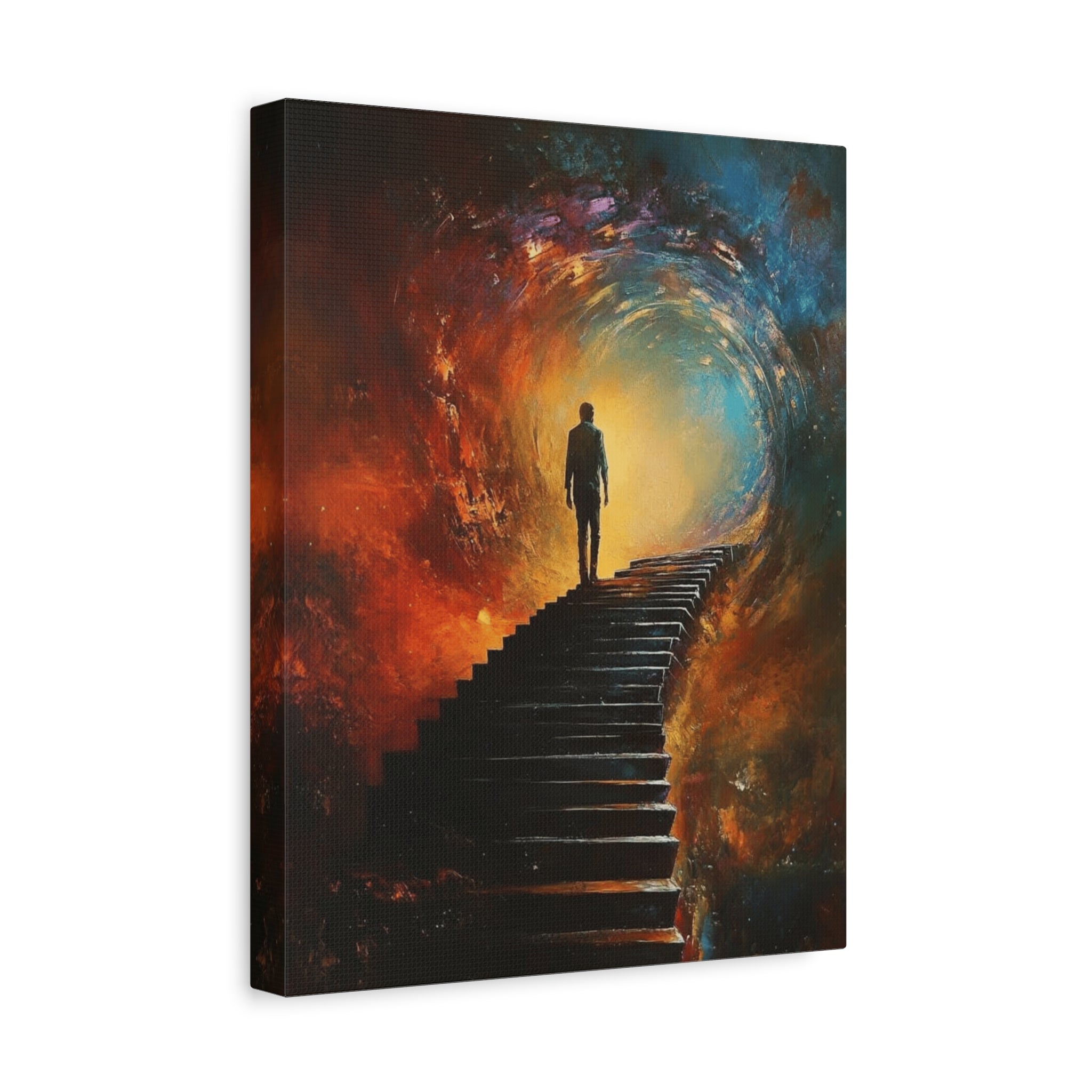 Embrace the Spirit of Nature and Free - Flowing Boho Vibes Spiritual Journey Canvas Art, Inspirational Meditation Decor, Inspirational Quote Wall Art - Metamorphosis Creations
