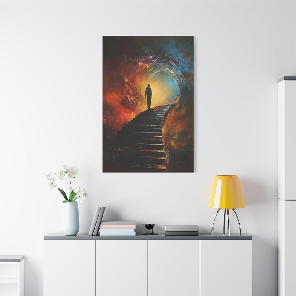 Embrace the Spirit of Nature and Free - Flowing Boho Vibes Spiritual Journey Canvas Art, Inspirational Meditation Decor, Inspirational Quote Wall Art - Metamorphosis Creations