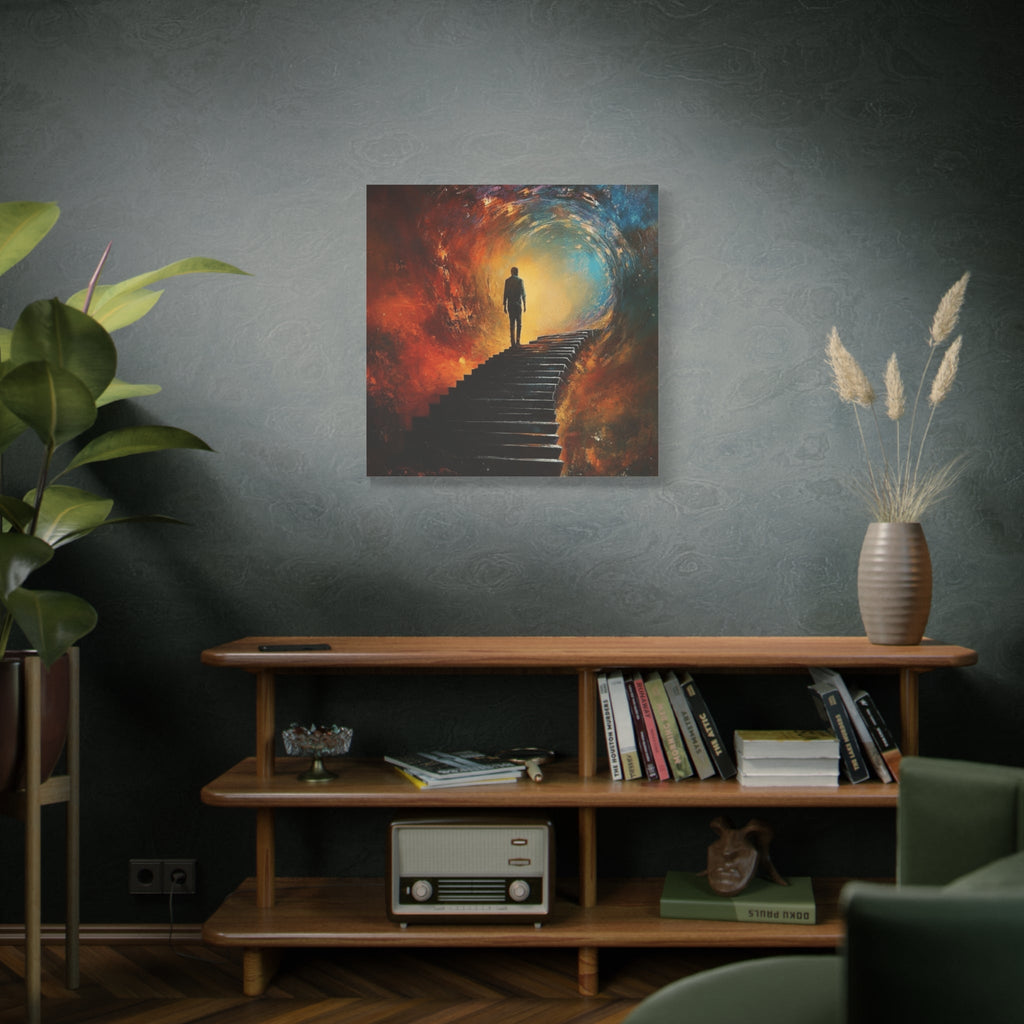 Embrace the Spirit of Nature and Free - Flowing Boho Vibes Spiritual Journey Canvas Art, Inspirational Meditation Decor, Inspirational Quote Wall Art - Metamorphosis Creations