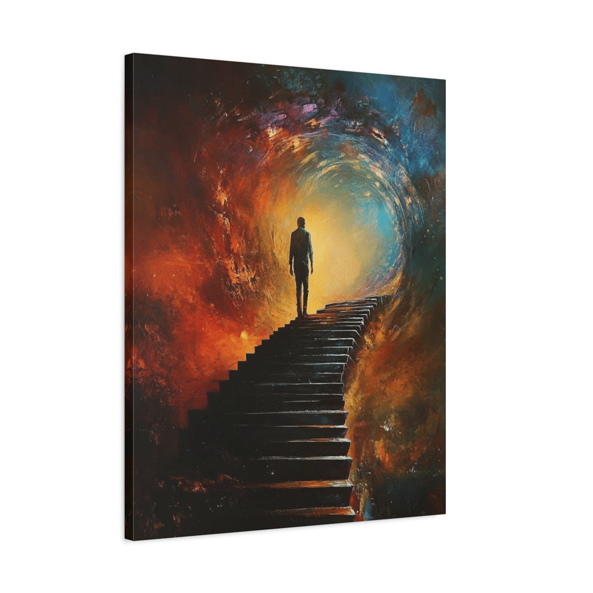 Embrace the Spirit of Nature and Free - Flowing Boho Vibes Spiritual Journey Canvas Art, Inspirational Meditation Decor, Inspirational Quote Wall Art - Metamorphosis Creations
