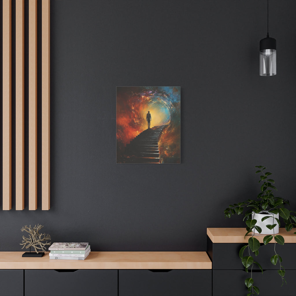 Embrace the Spirit of Nature and Free - Flowing Boho Vibes Spiritual Journey Canvas Art, Inspirational Meditation Decor, Inspirational Quote Wall Art - Metamorphosis Creations