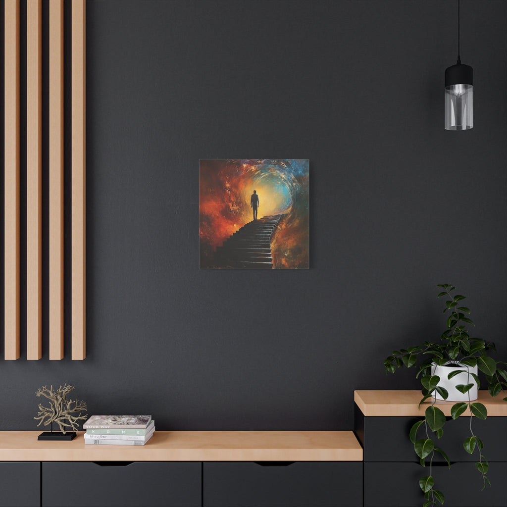 Embrace the Spirit of Nature and Free - Flowing Boho Vibes Spiritual Journey Canvas Art, Inspirational Meditation Decor, Inspirational Quote Wall Art - Metamorphosis Creations