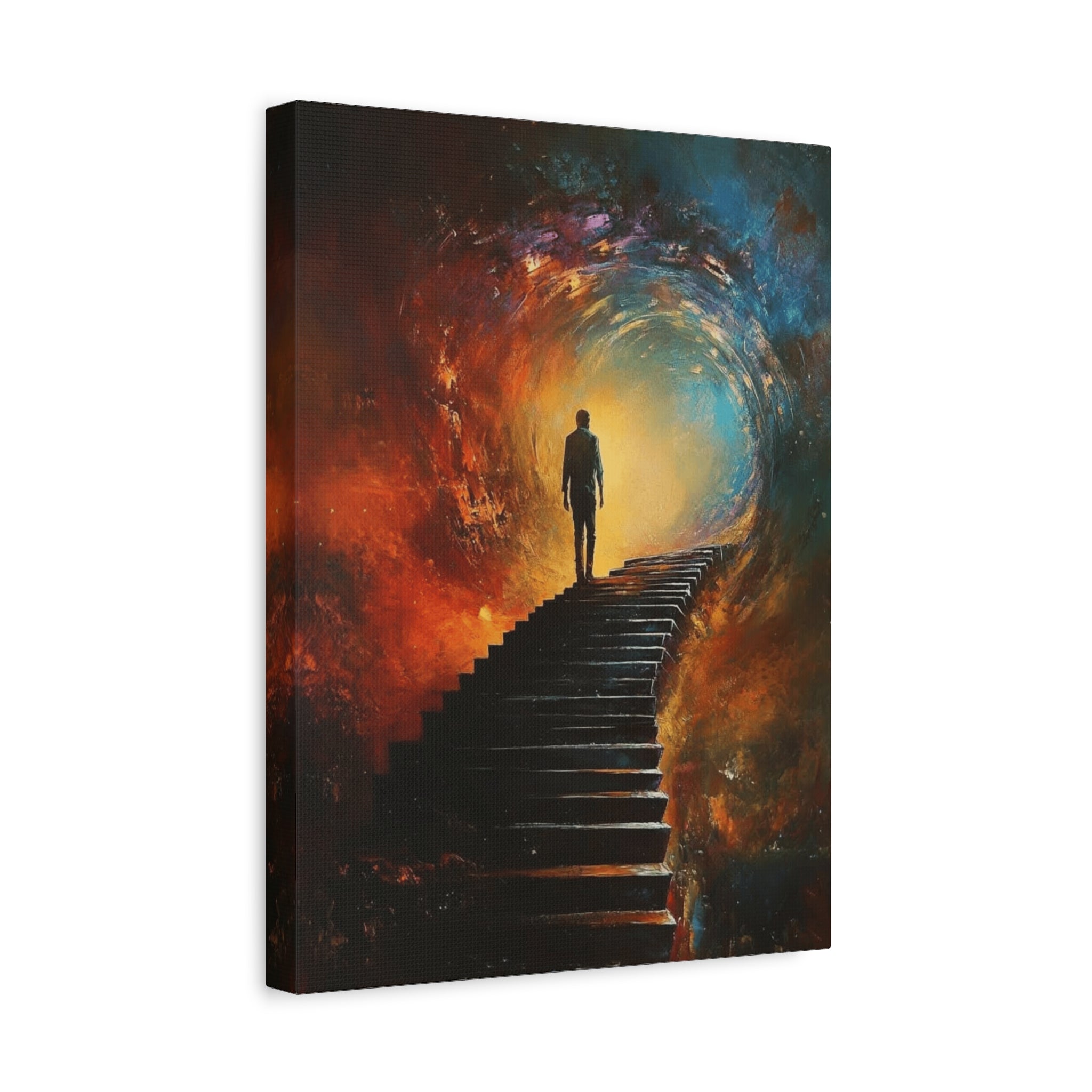 Embrace the Spirit of Nature and Free - Flowing Boho Vibes Spiritual Journey Canvas Art, Inspirational Meditation Decor, Inspirational Quote Wall Art - Metamorphosis Creations